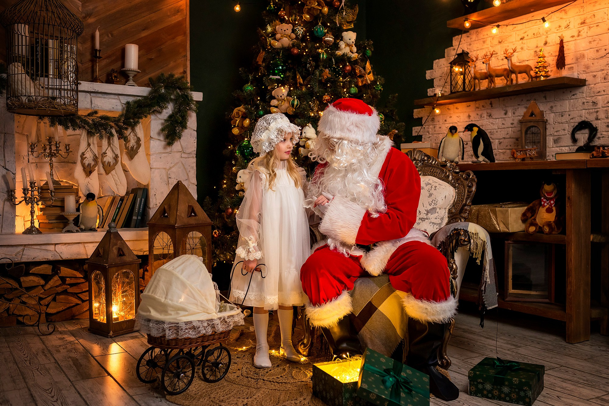 Съёмка с Сантой. Женский фотограф Крещение Венчание Москва Брянск