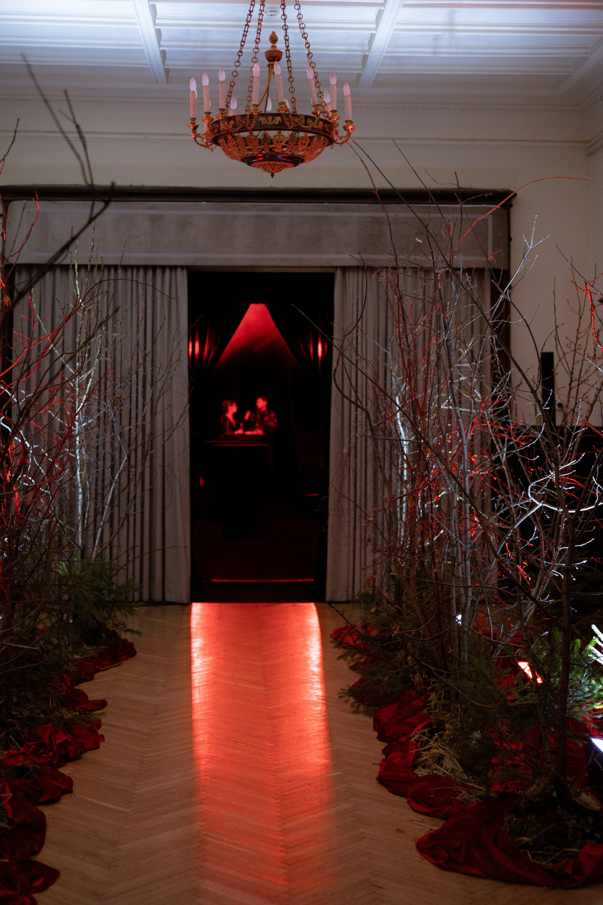 Новогодний корпоратив в фольклорном стиле. Особняк Лемана. Оформление свадеб, декор свадеб Вера Маркова, Москва