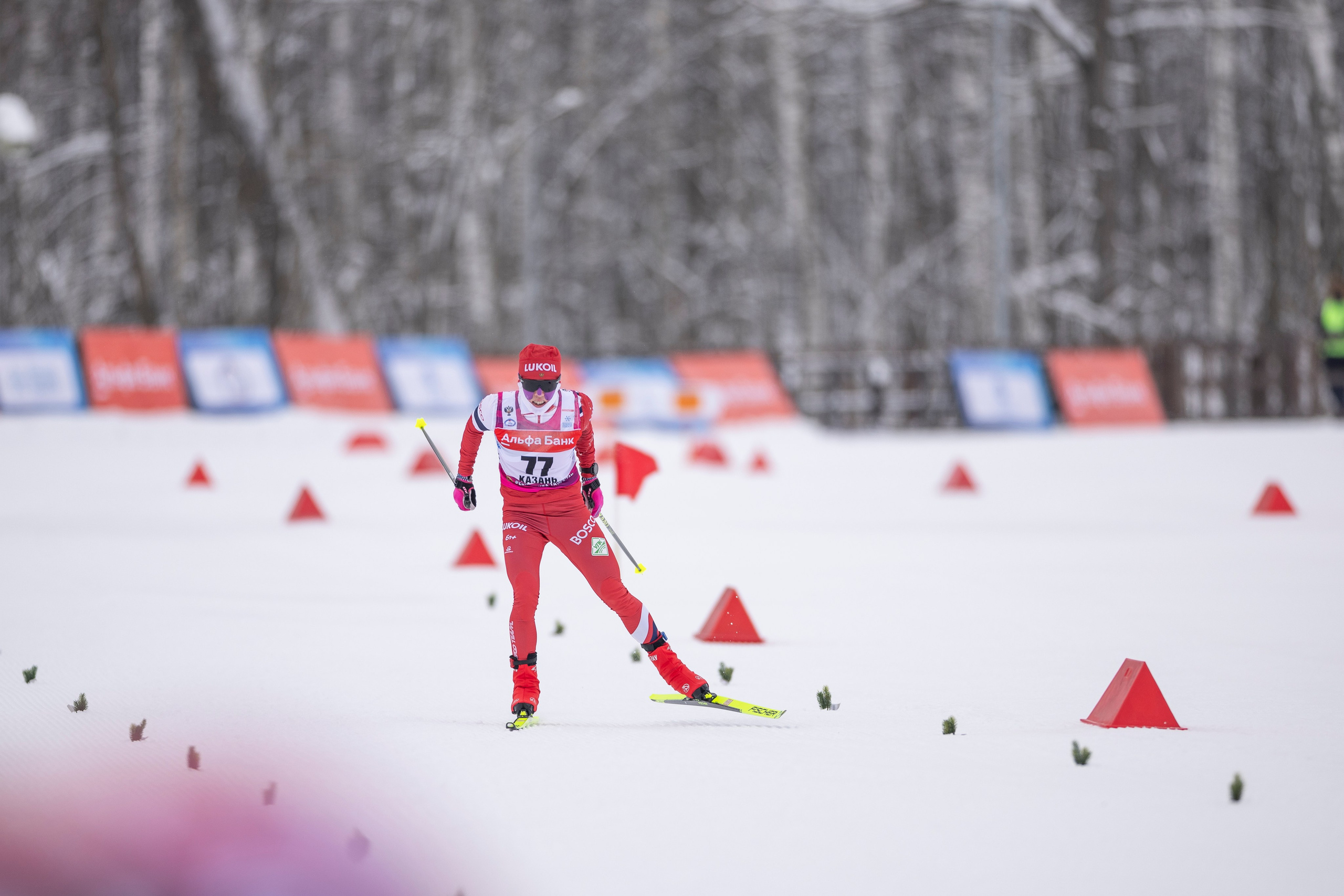 Кубок Росси по лыжным гонкам 2024. Женщины 10 км. Спортивный репортажный фотограф Казань Нафис Сиразетдинов