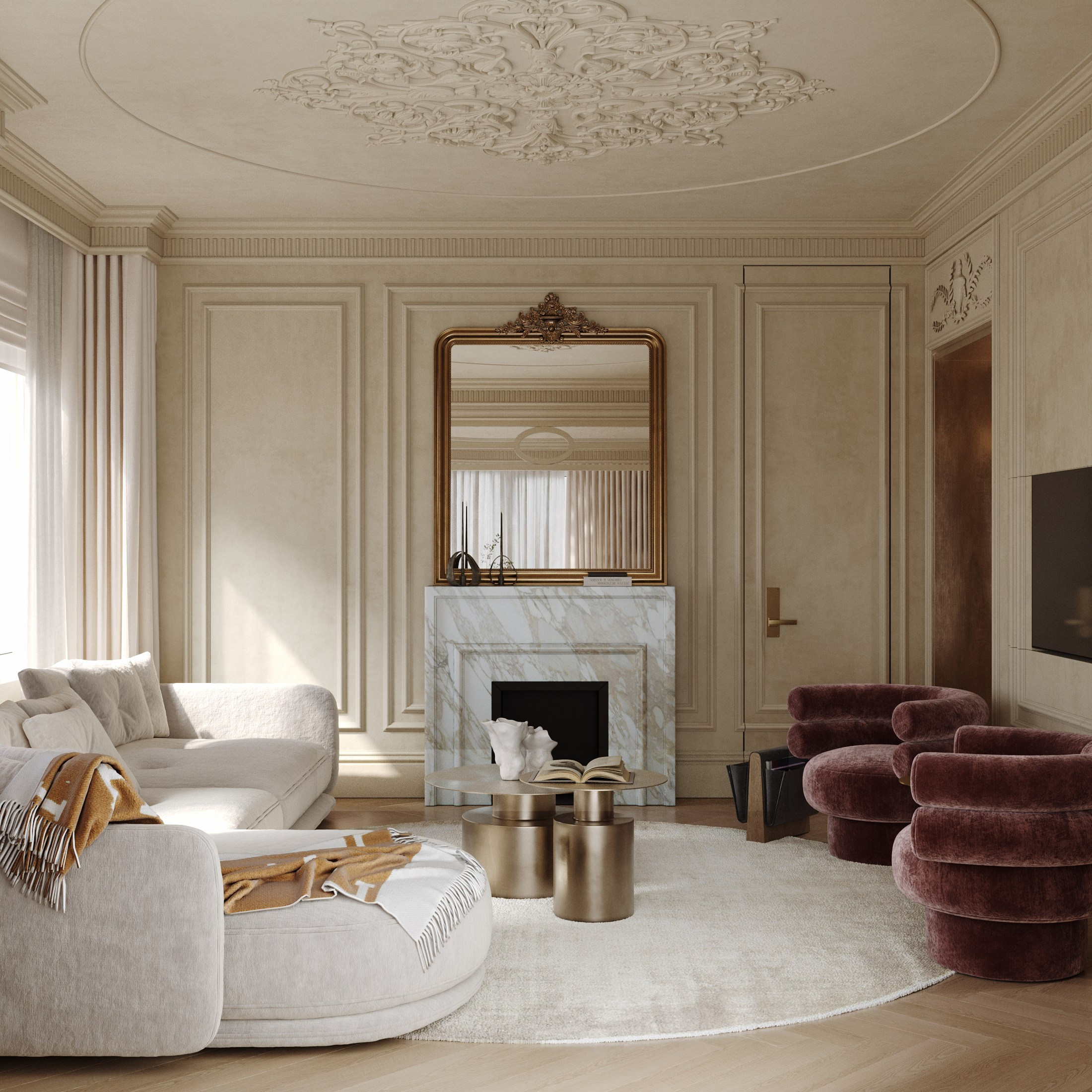 Интерьер. 3d Visualization of the interior and exterior