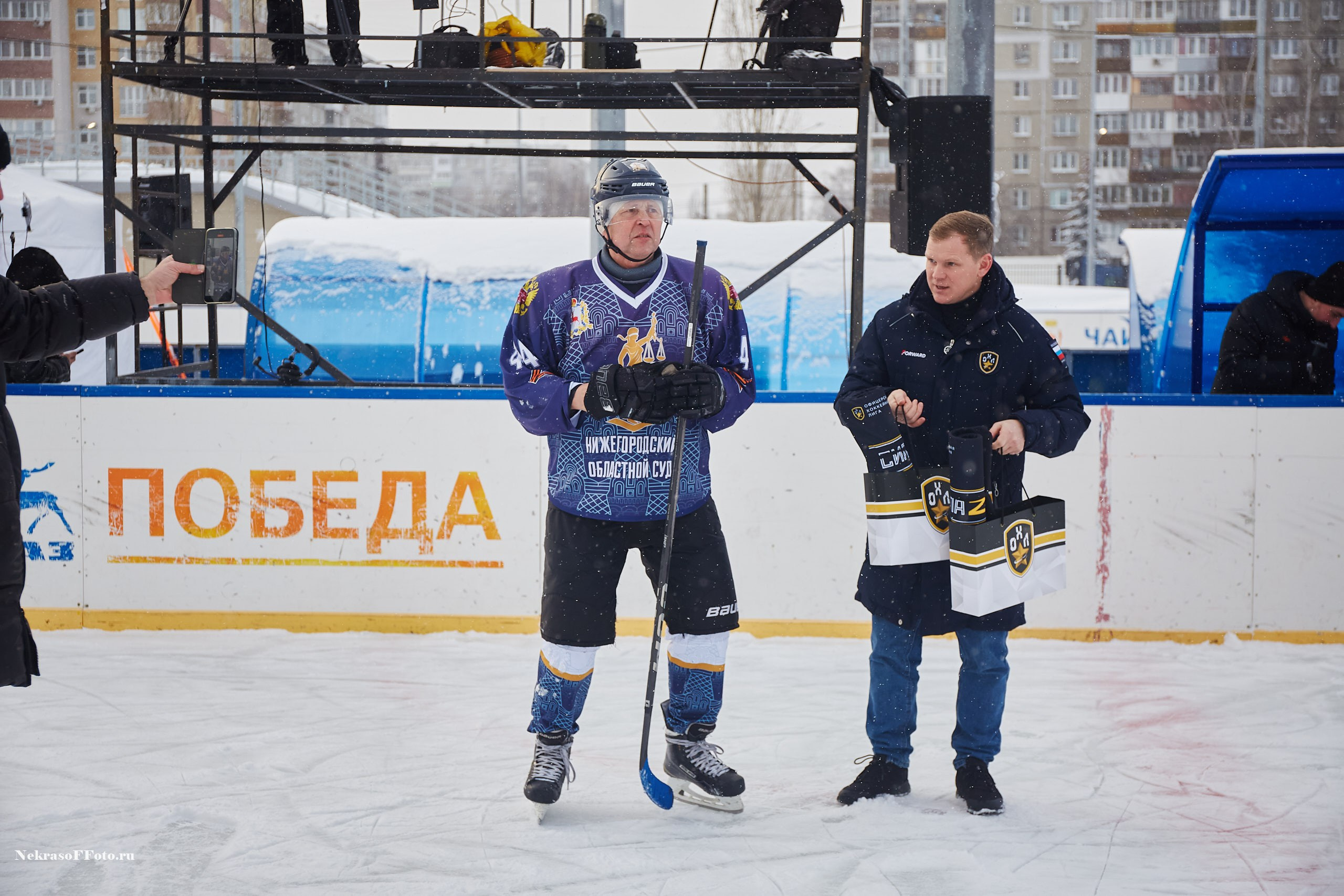 Турнир по хоккею «Русская классика» в рамках Офицерской хоккейной лиги. Спортивный фотограф Некрасов Денис