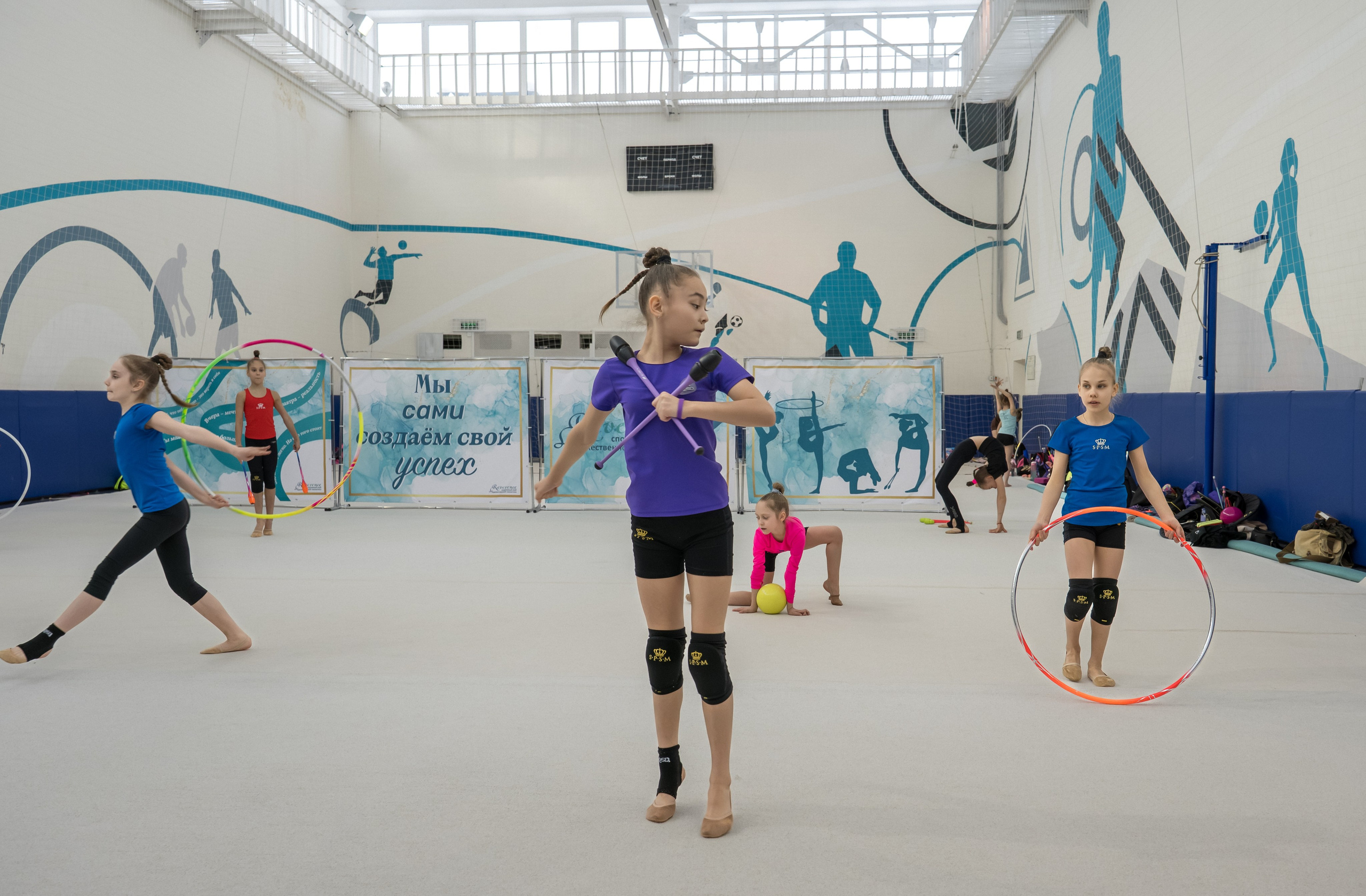 Тренировочный процесс. Художественная гимнастика. Фотограф в Москве