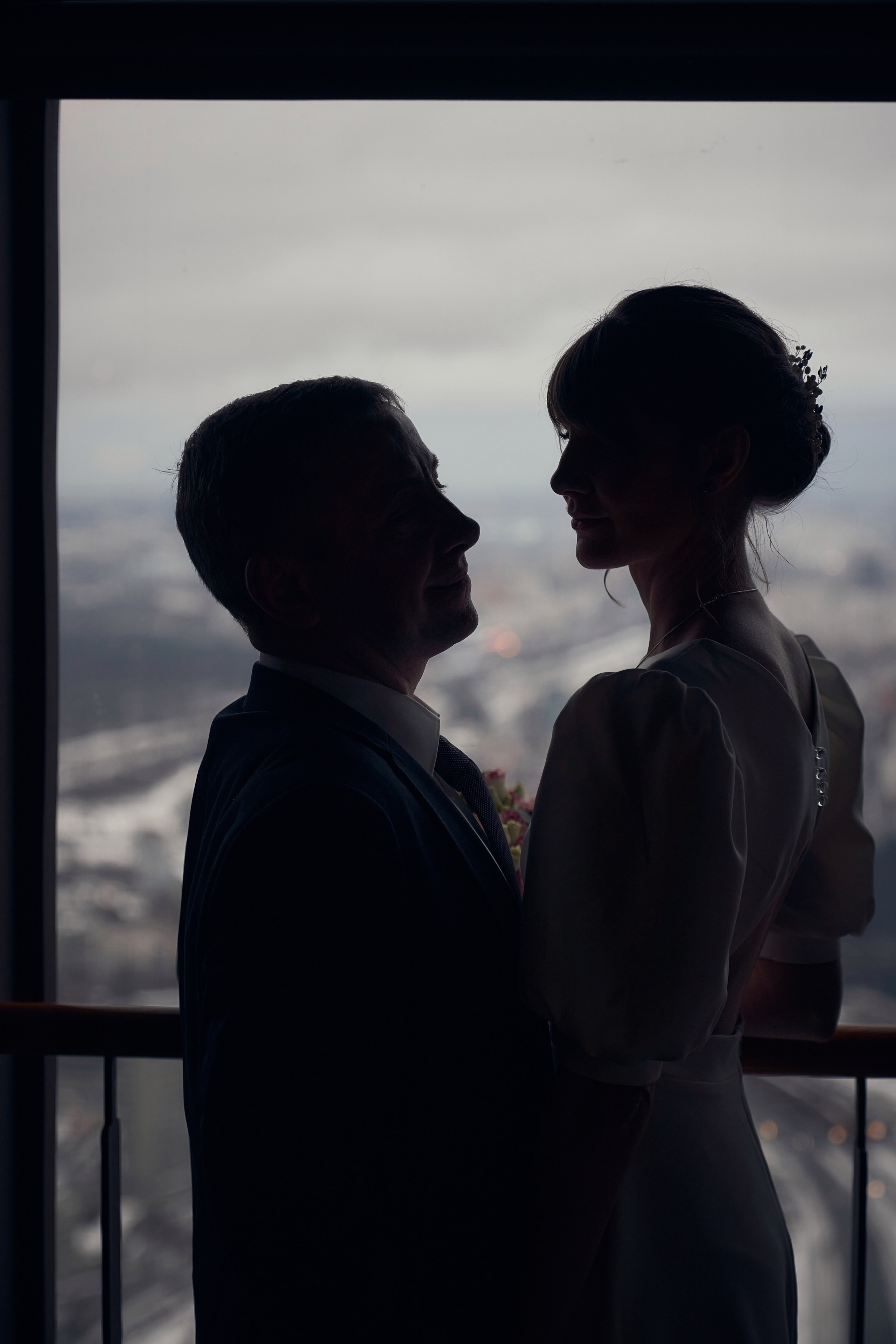 Свадебная Фотосессия в Москва-Сити, ресторан Birds