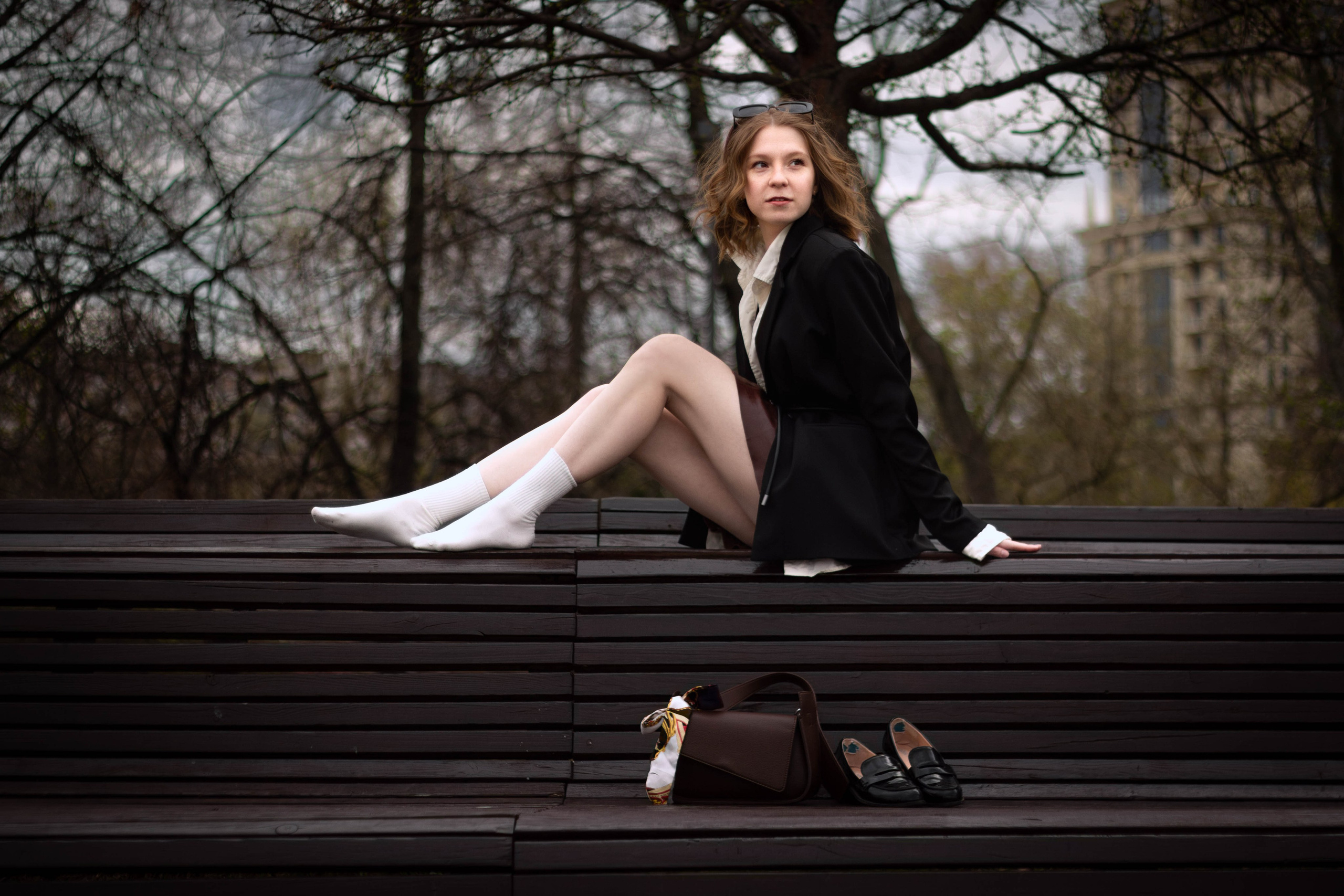 Аня на Крымской набережной. Портретный фотограф Москва Юлия Трякина