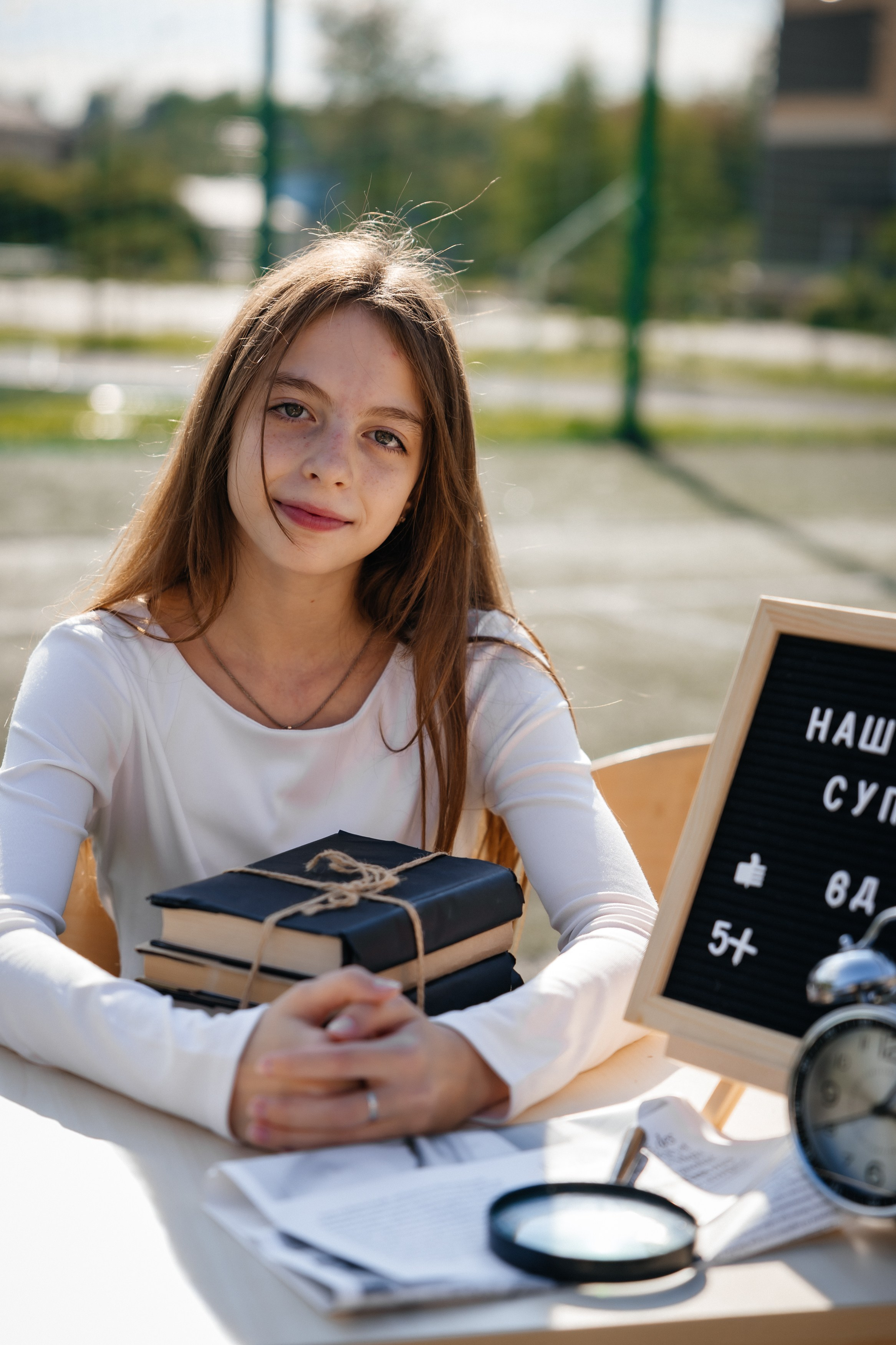 Школьная на футбольном поле. Фотограф со студией в Долгопрудном — Ольга Рагулина
