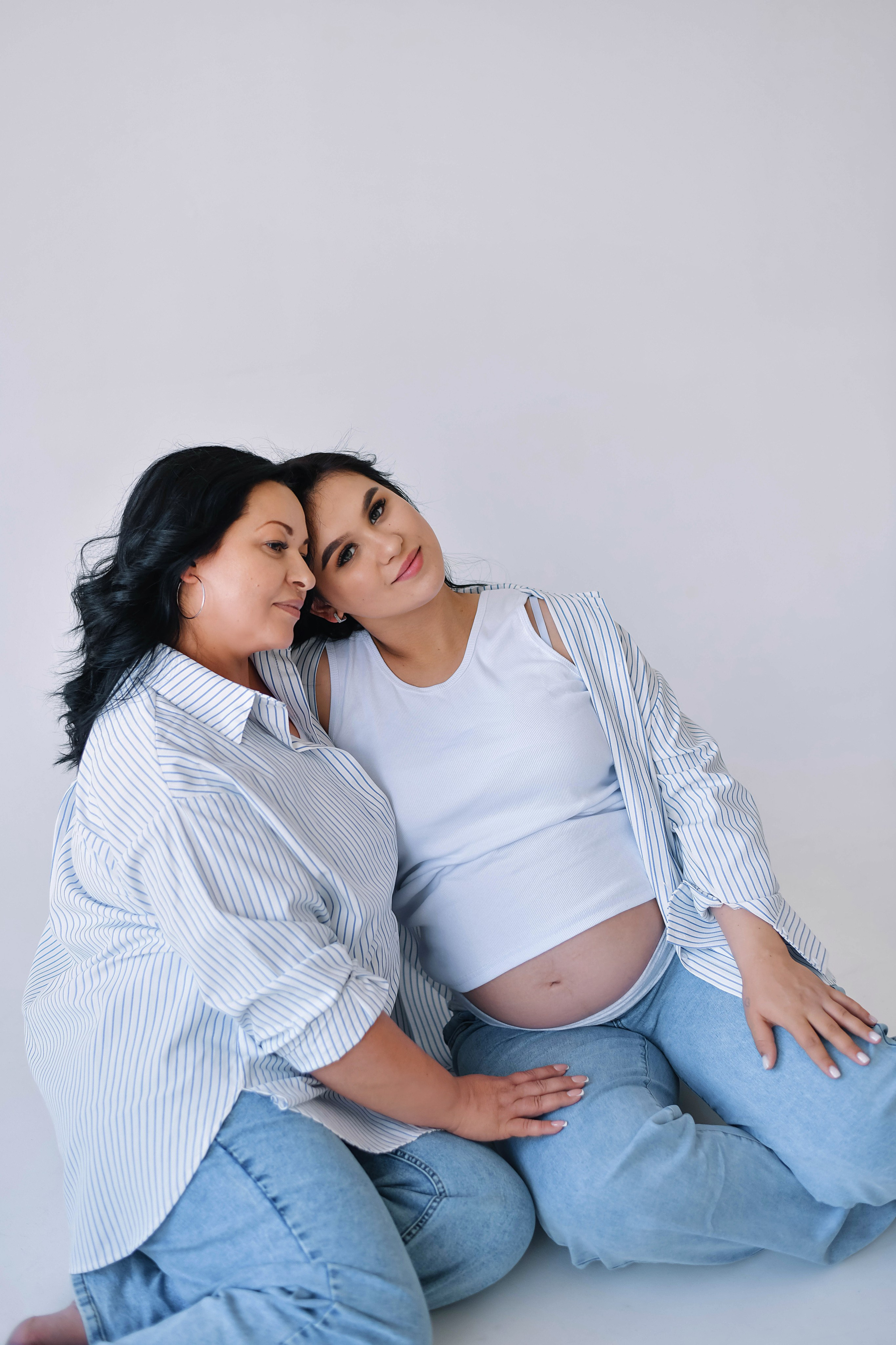 Мама и дочь беременная съемка. Фотограф Подольск