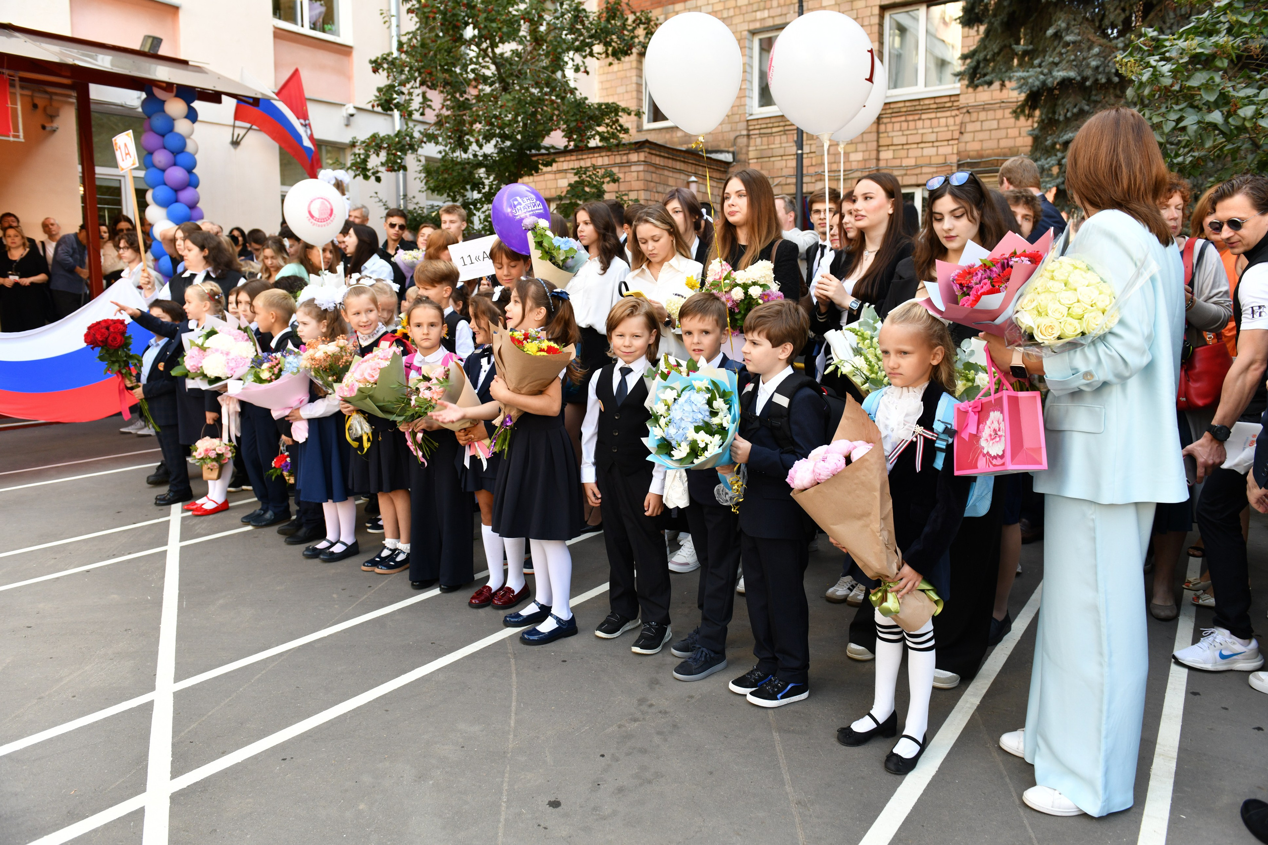 Линейка 1 класс. Свадебный и портретный фотограф в Москве Галина Борисова