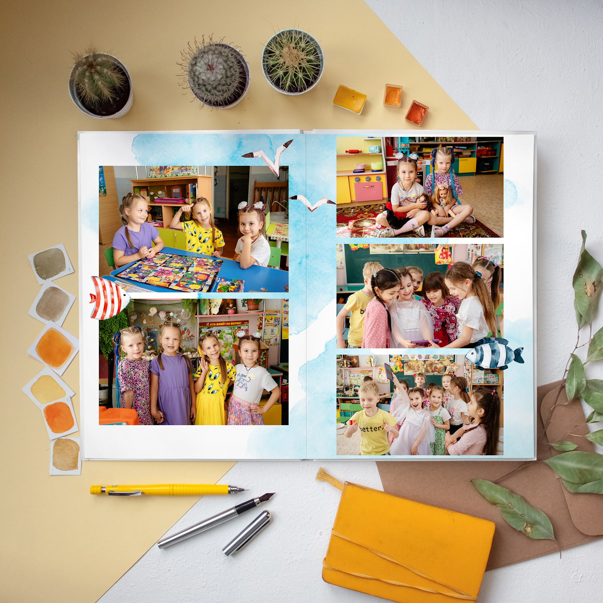 Дизайн альбомов Детский сад. Детский и Школьный фотограф во Владивостоке. Выпускные альбомы