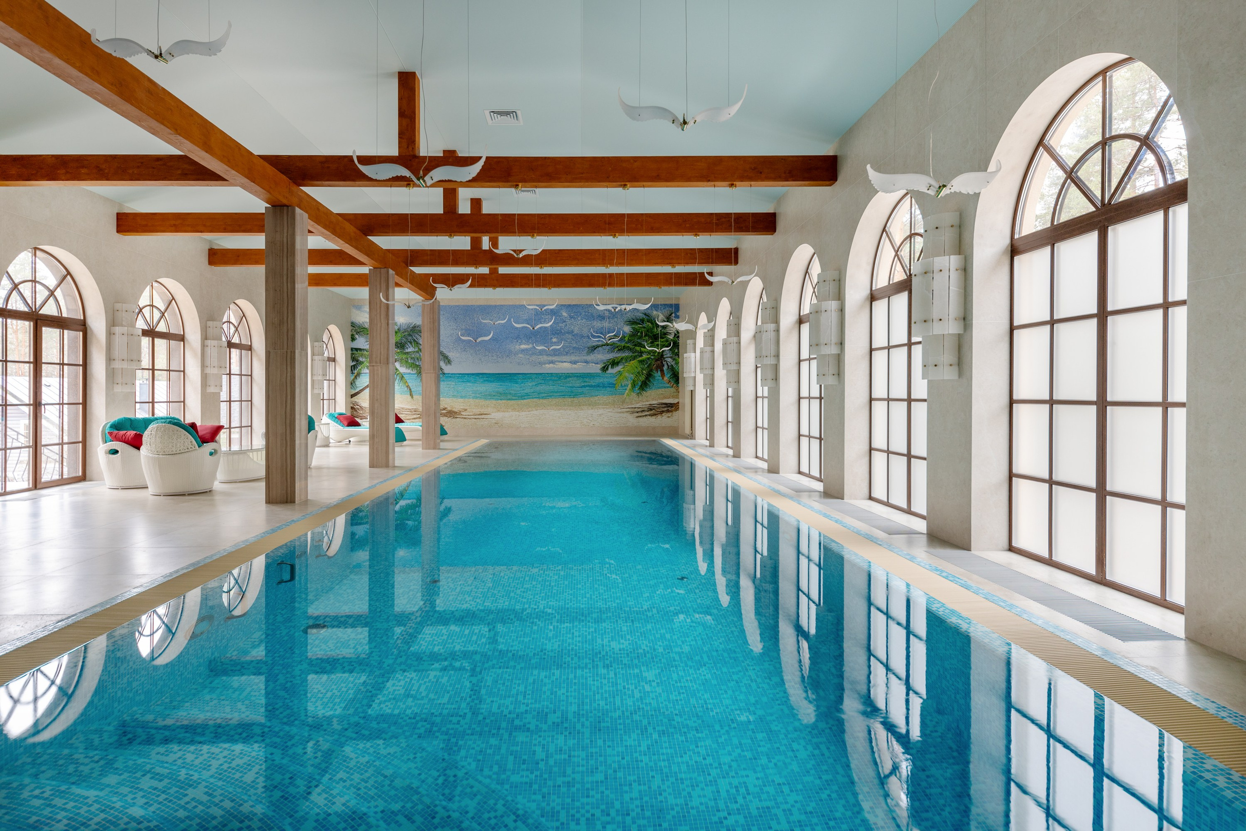 Интерьерная съемка бассейна. Интерьерный фотограф в Санкт-Петербурге Екатерина Цыбулько