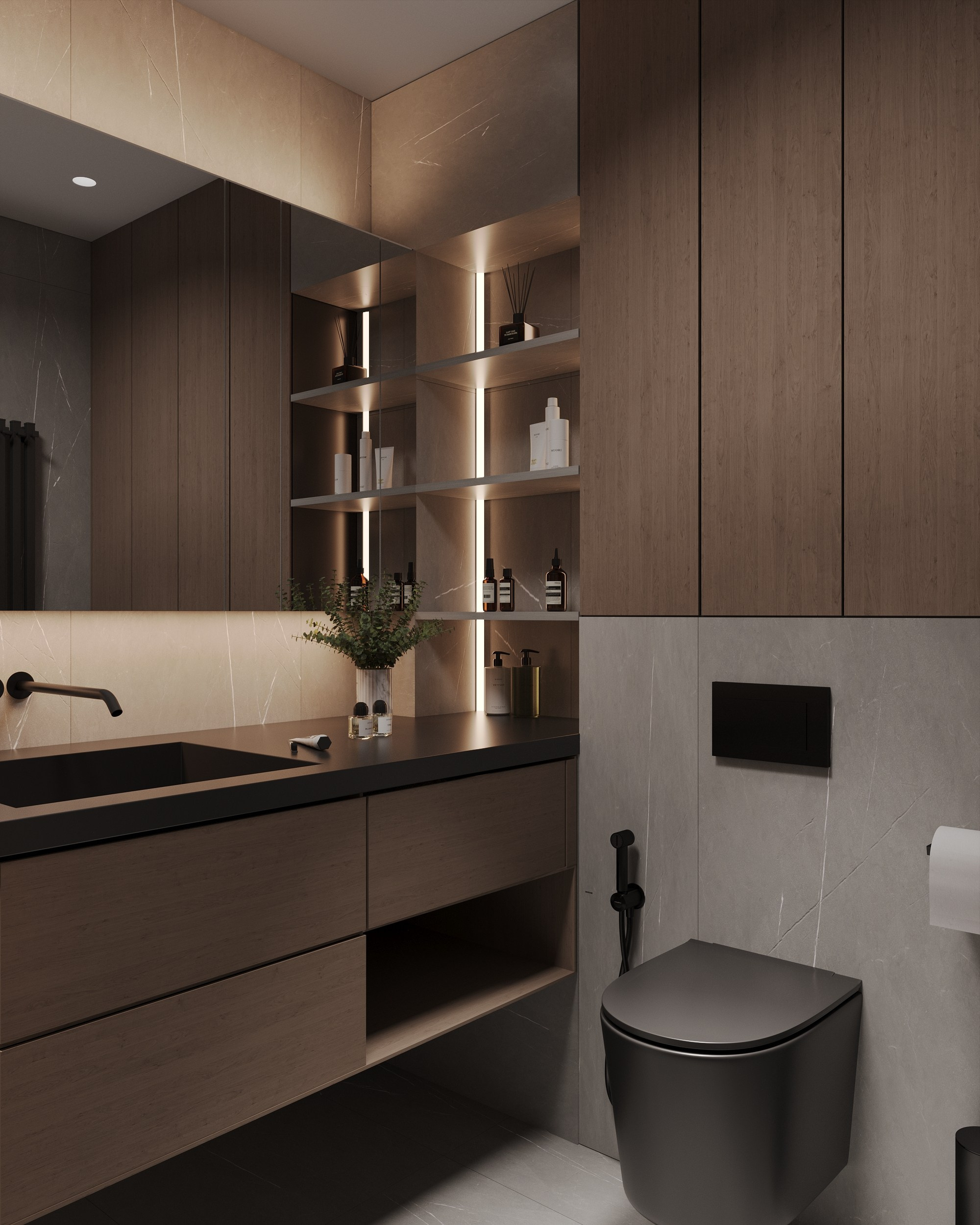 Ул. Милашенкова 55 кв. м. Kod Interiors | Дизайнер интерьеров Кораблина Кристина