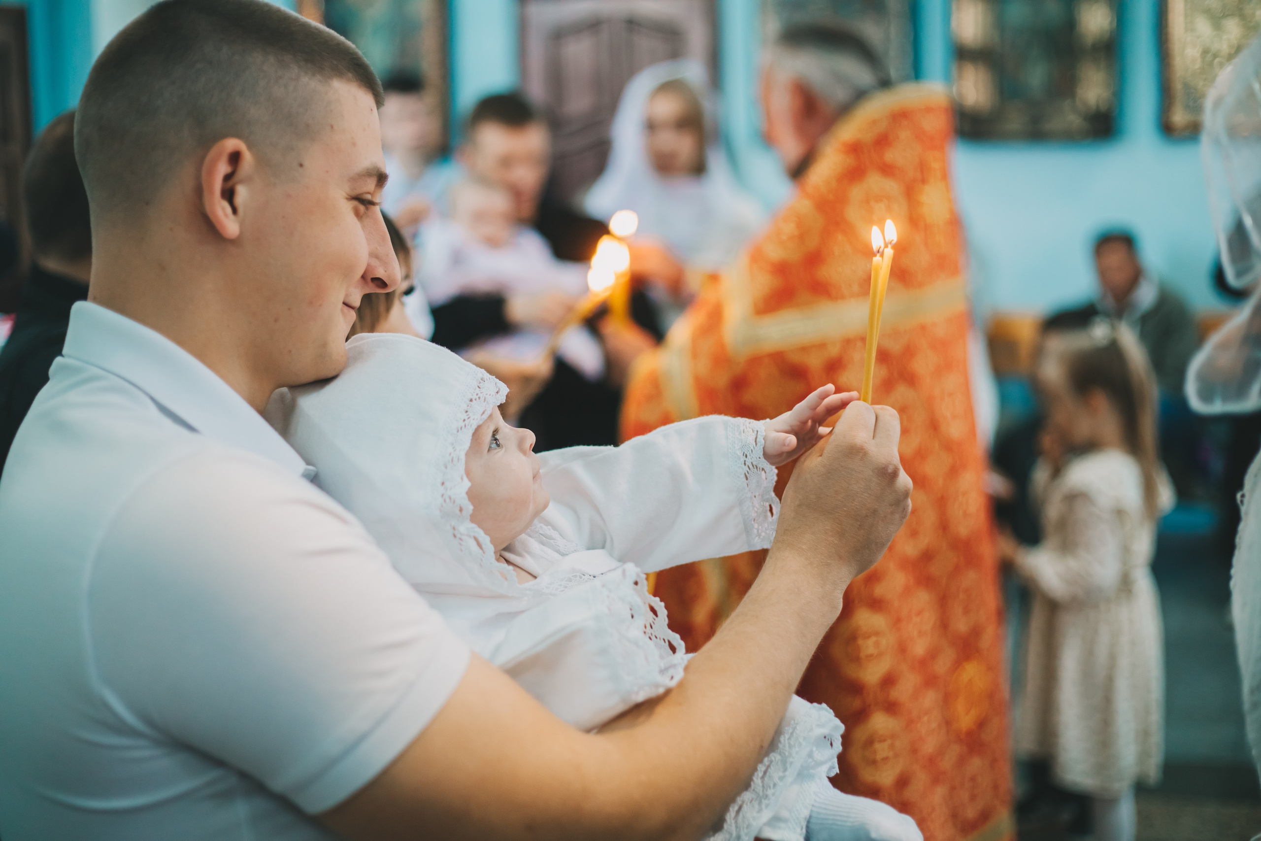 Съемка таинства крещения в Тихорецке. Свадебный и семейный фотограф в Краснодарском крае Мария Данилкина