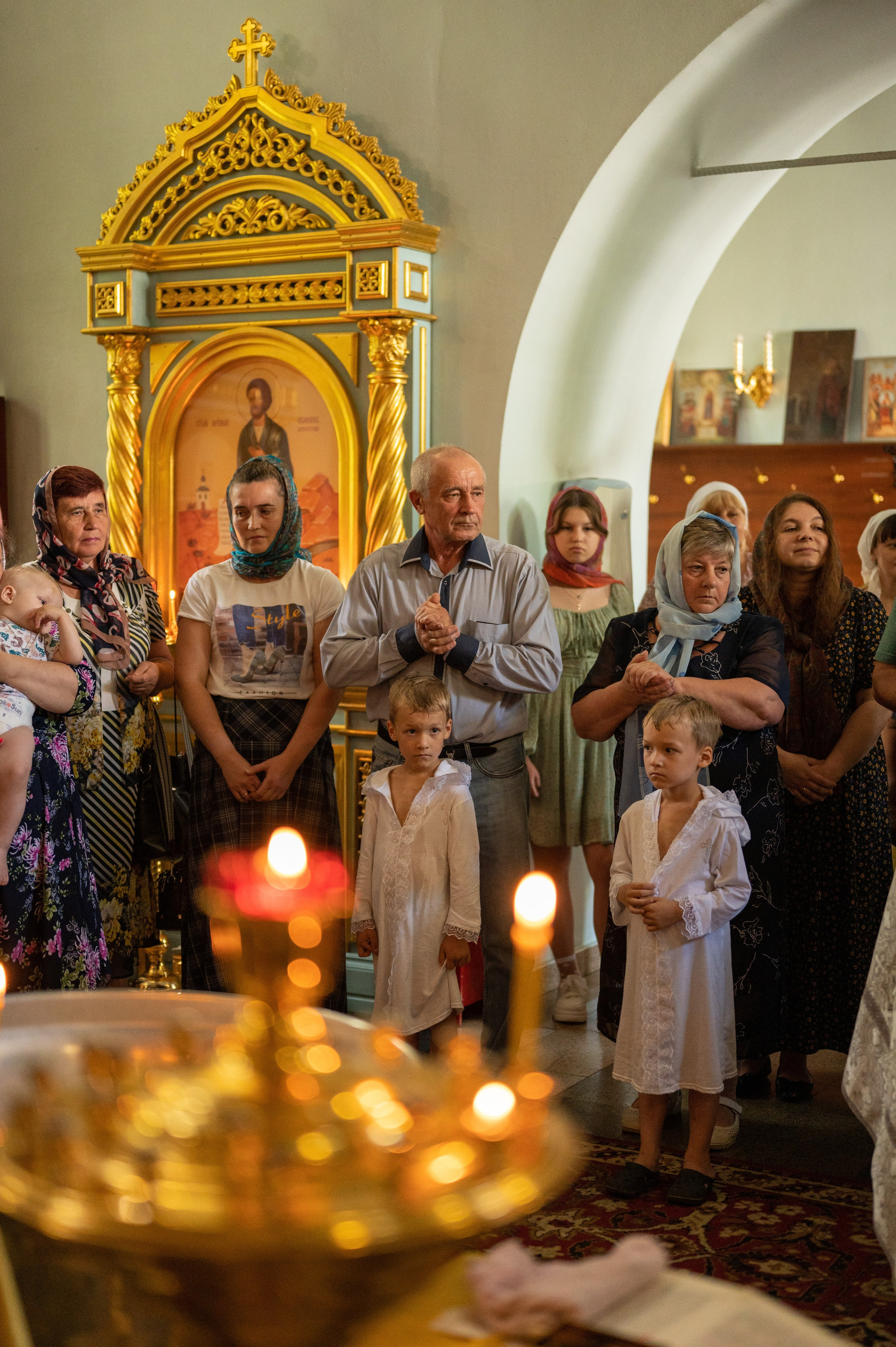 Крещение Матвей и Тимофей. Фотограф новорожденных, семейный детский в Тюмени Татьяна Морозова
