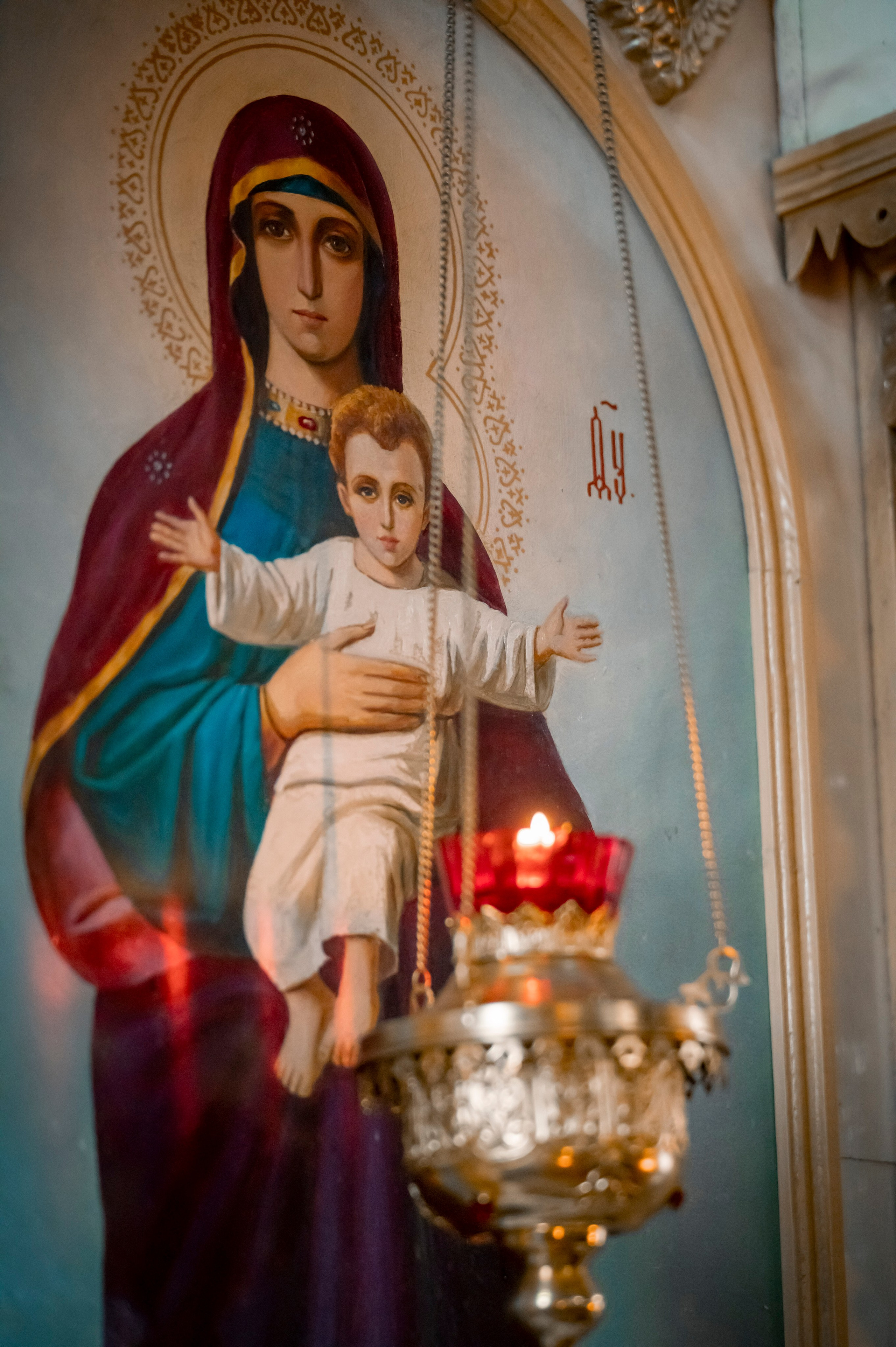 Никольский храм, г. Зерноград. Торжество Православия. Антон и Татьяна Денисенко — В храме