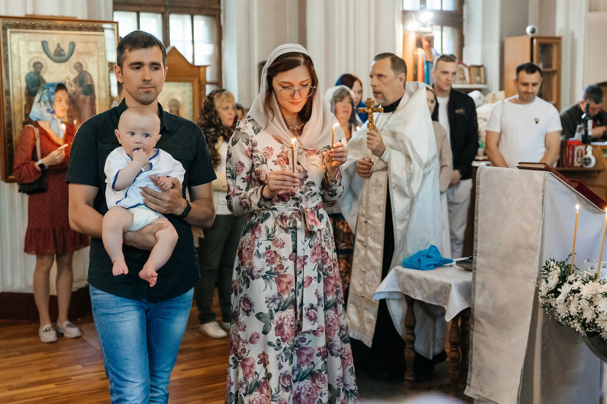 Таинство крещения Дмитрия (28 мая 2023). Свадебный и семейный фотограф Крамар Наталья