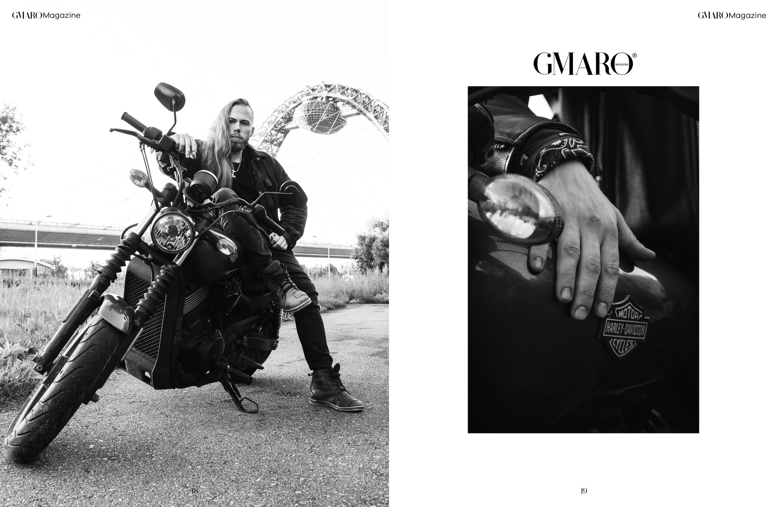 GMARO. Ivan and Harley Davidson. Наталия Фролова. Фотограф. Москва