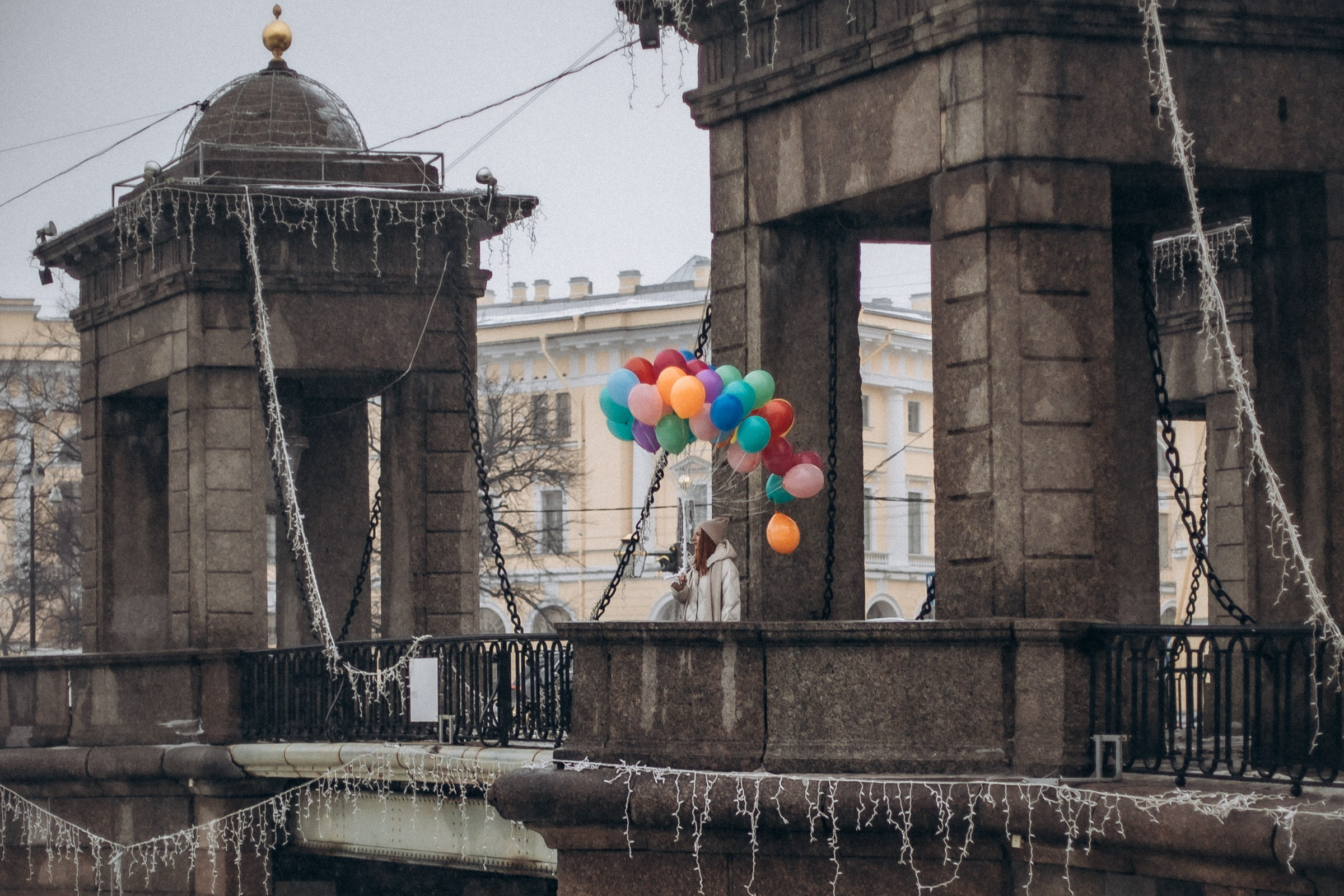 Вера в феврале. Фотопрогулка в Петербурге. Индивидуальный и семейный фотограф в Санкт-Петербурге