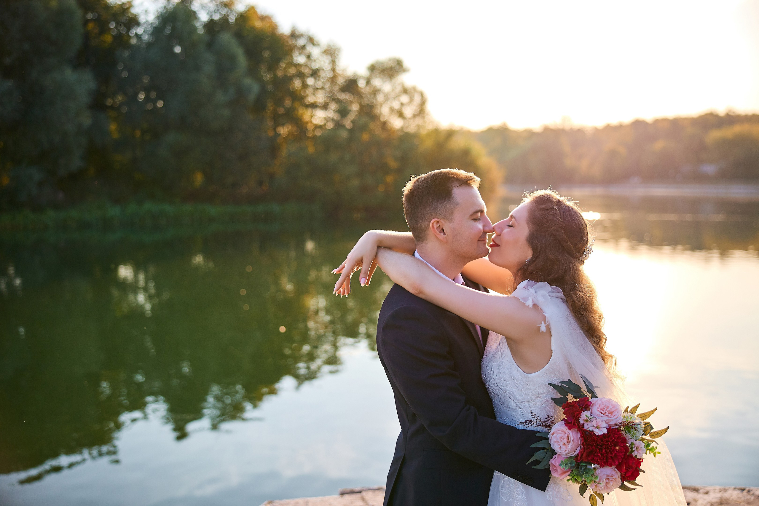 Свадебная фотосессия в Кусково. Свадебный фотограф Сергей Колбинский