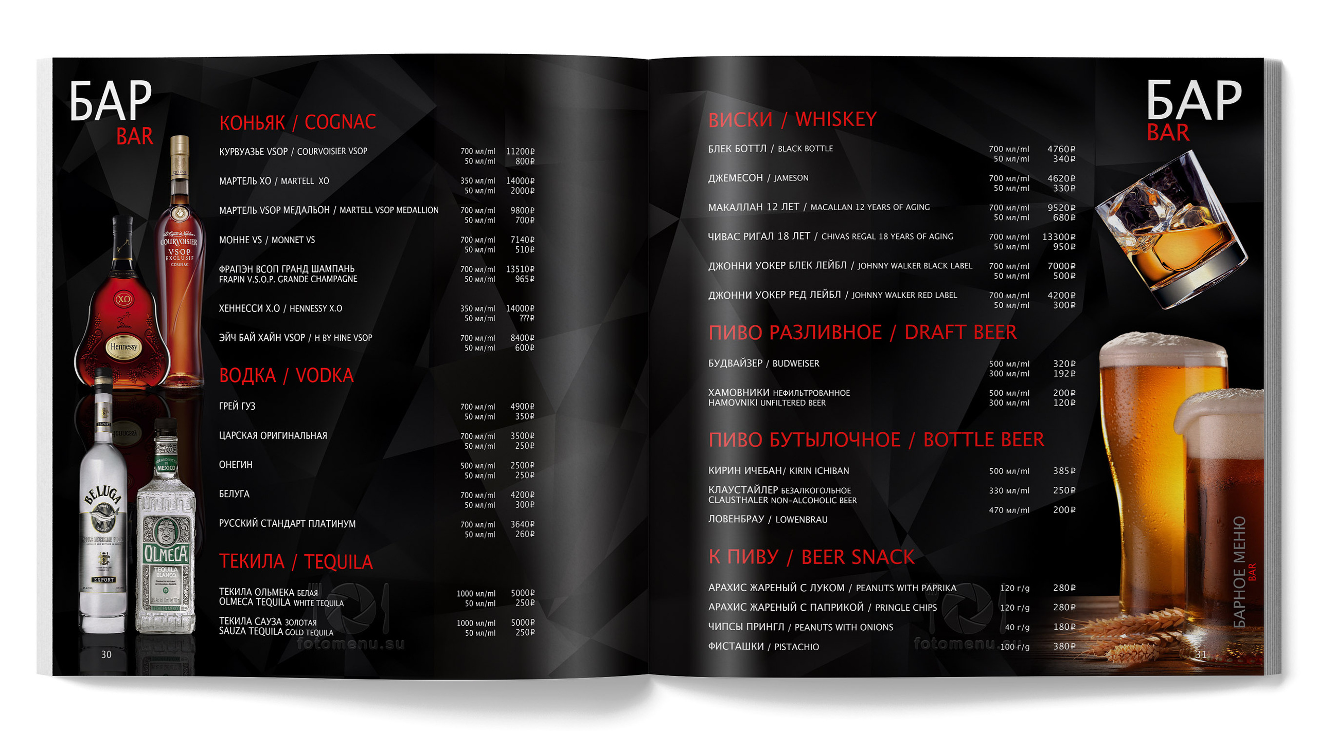 Меню ресторана в отеле. Фотоменю|Фуд-фотограф|Дизайн меню для ресторанов и кафе|Москва