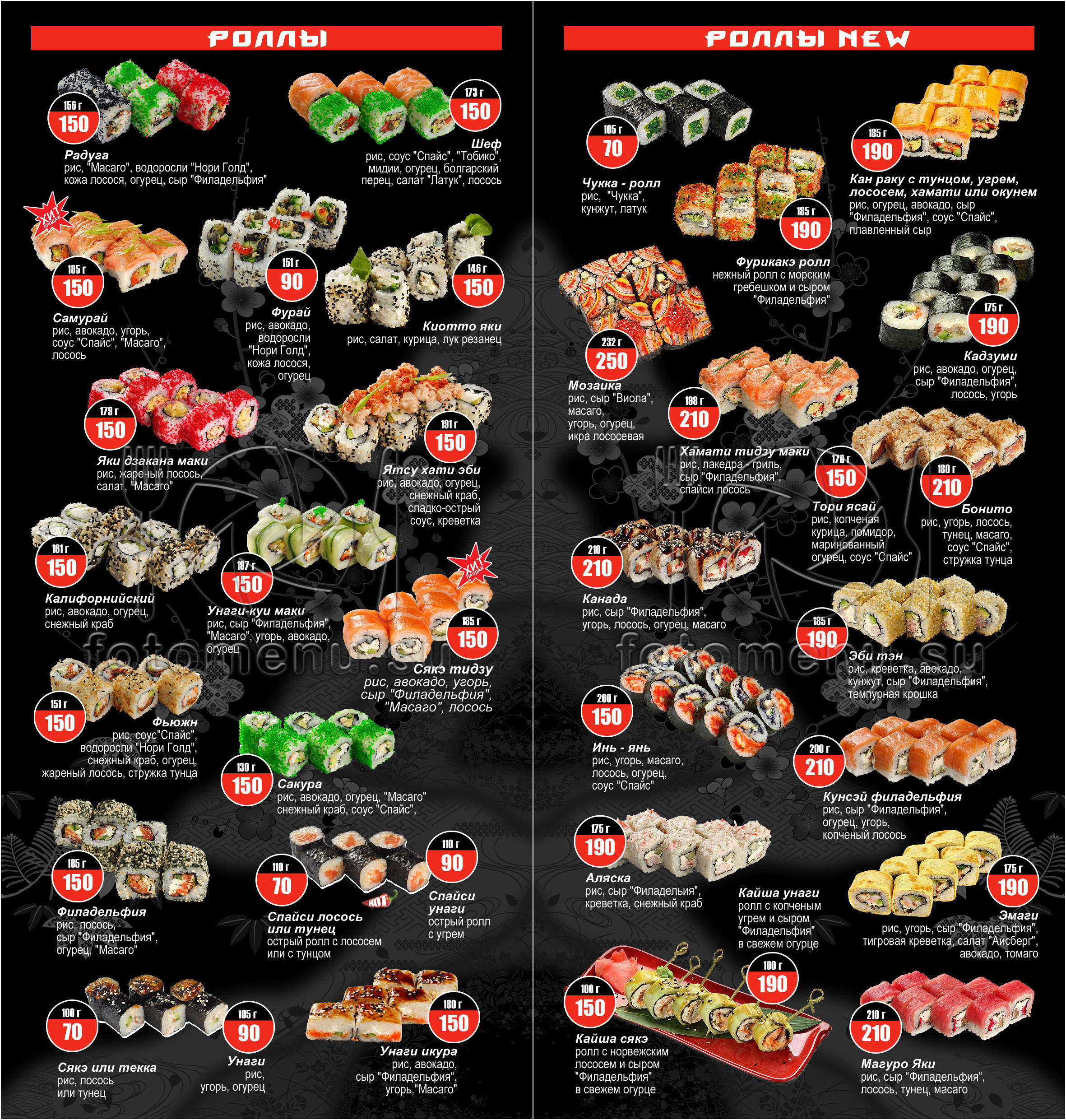 Меню для доставки еды. Фотоменю|Фуд-фотограф|Дизайн меню для ресторанов и кафе|Москва