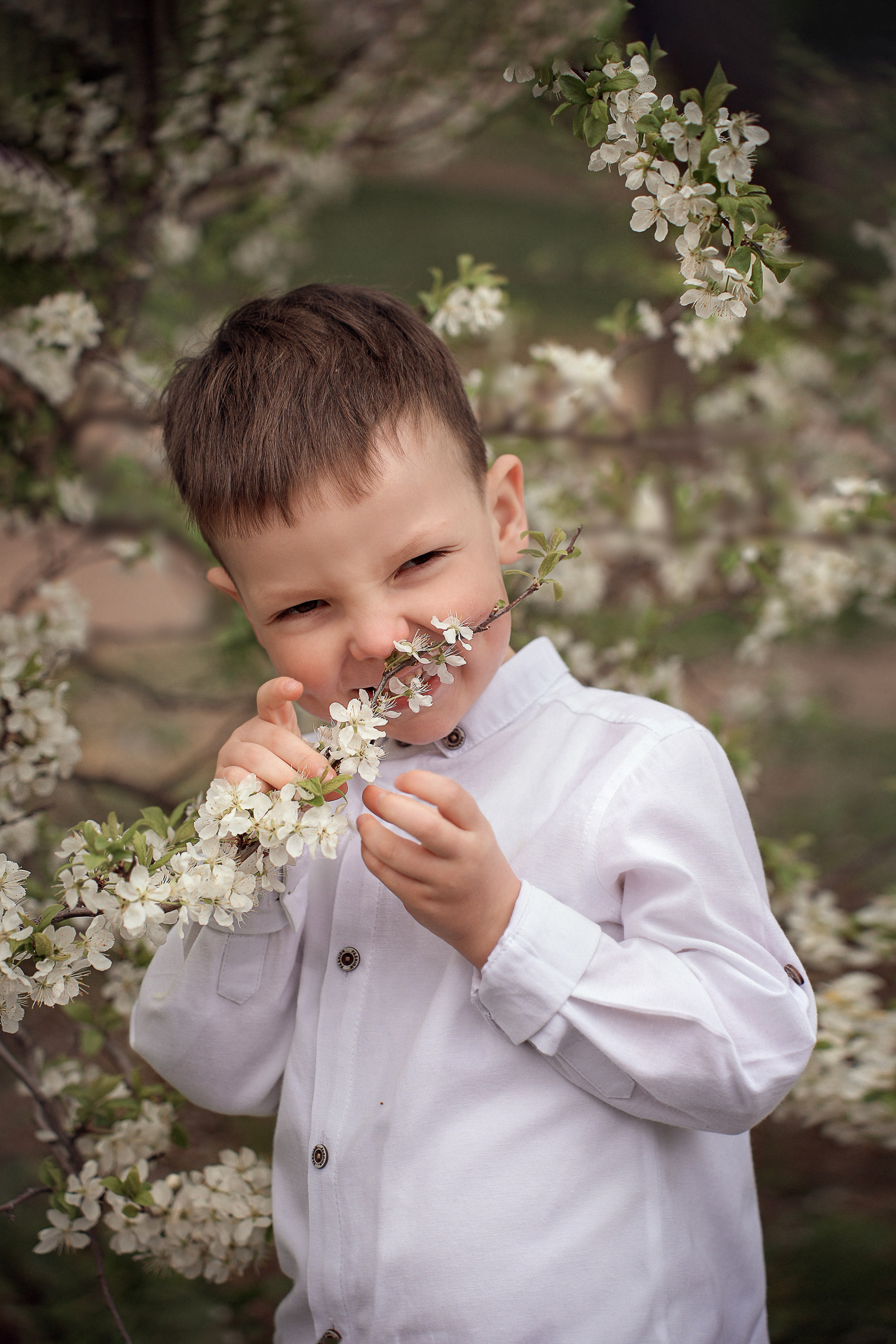Детский весенний портрет в Красногорске. Фотограф Ольга Чувалдина Москва