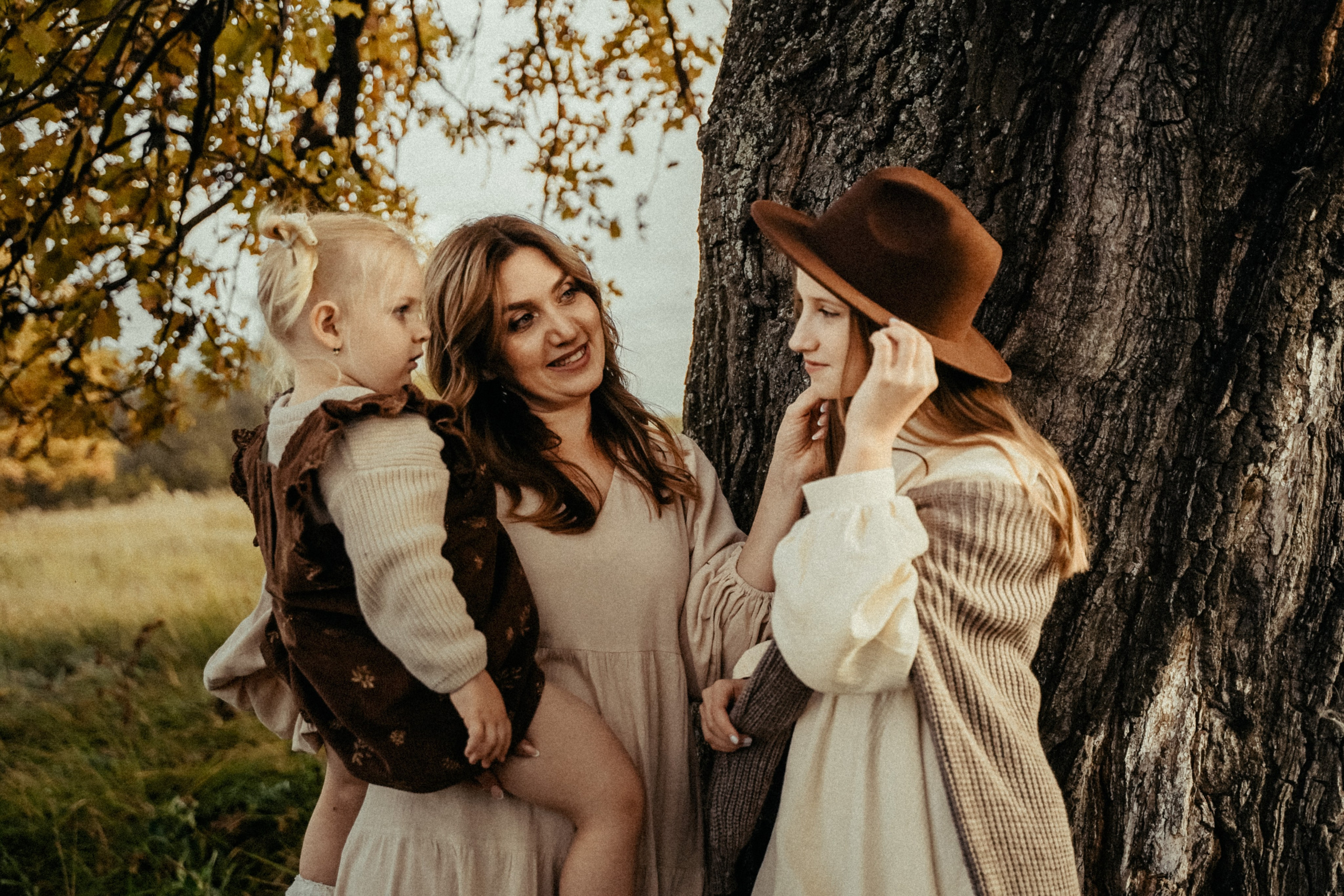 Семья на природе