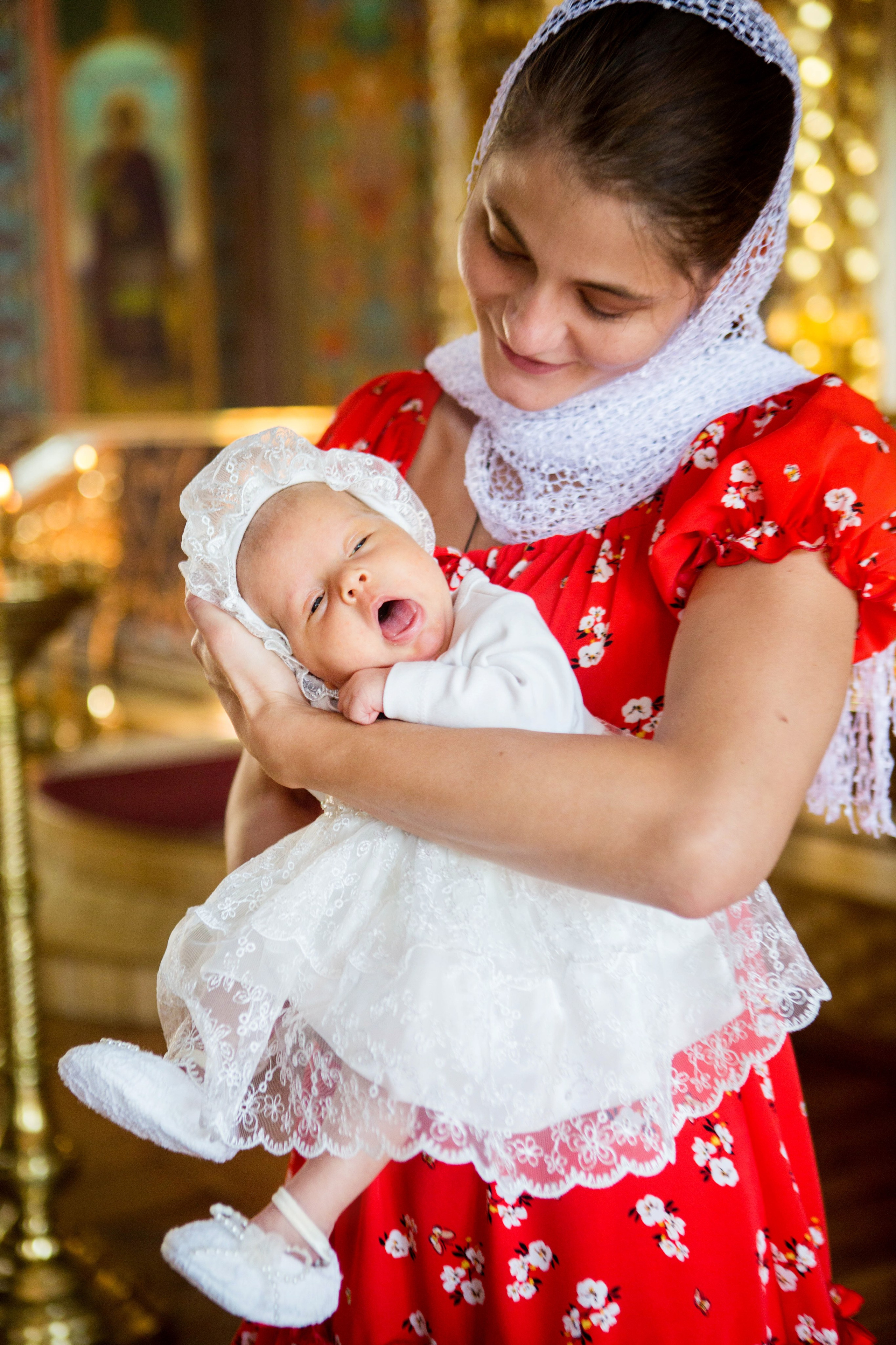 Крещение Надежды. Свято-Троицкий собор. Свадебный семейный и детский фотограф в Краснодаре Карина Федоровская