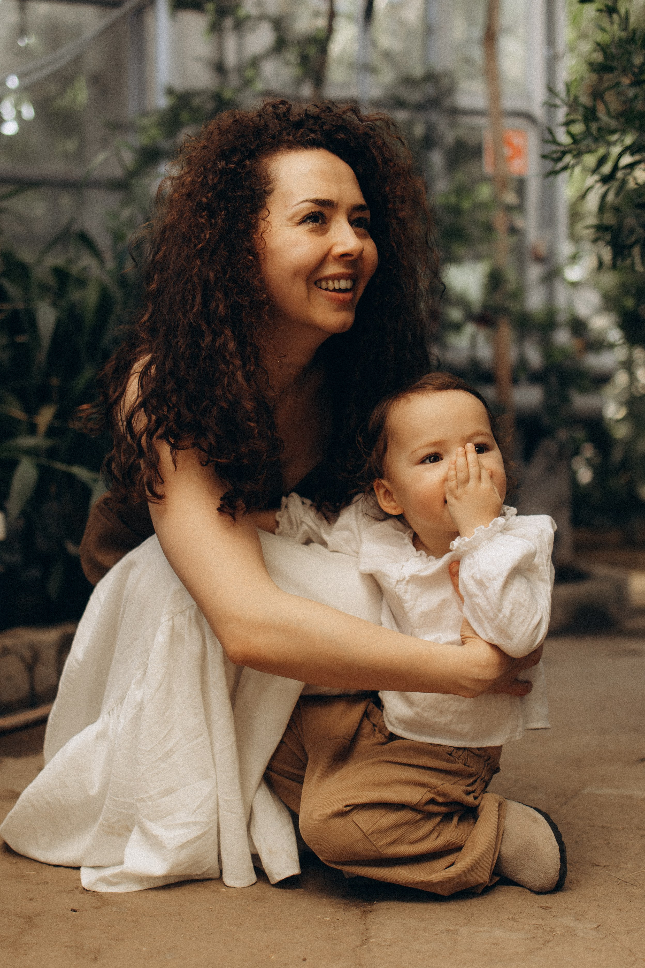 Прогулка по оранжерее. Семейный фотограф в Москве Ксения Аганина
