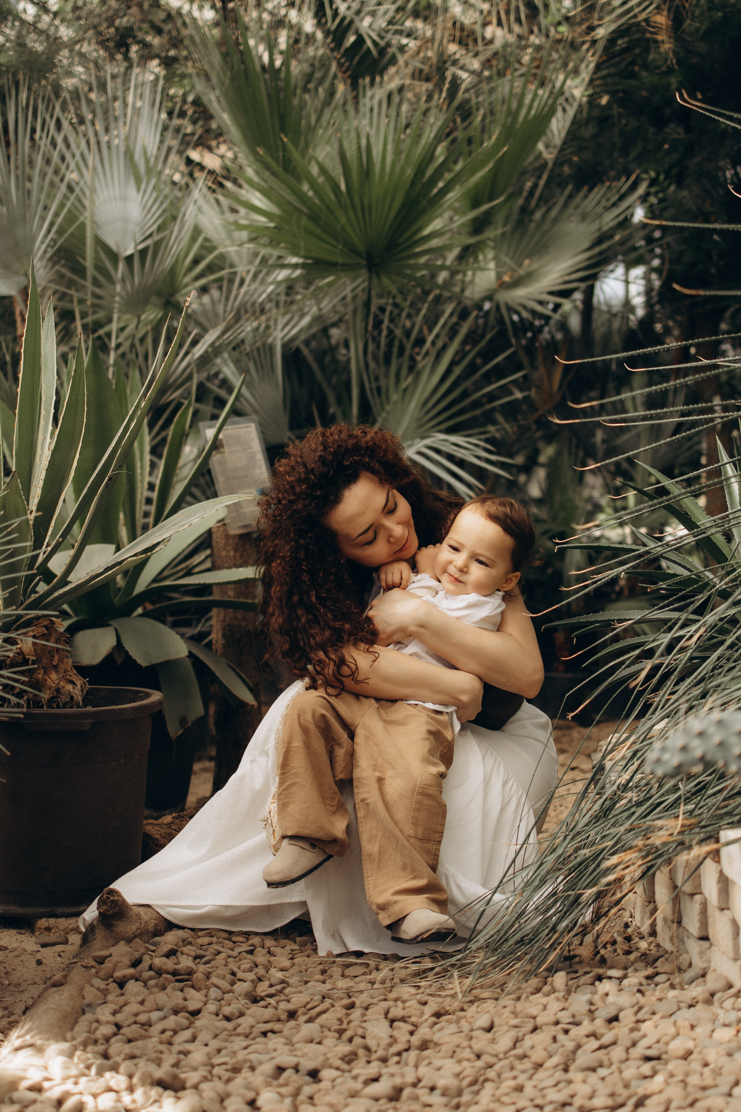 Прогулка по оранжерее. Семейный фотограф в Москве Ксения Аганина