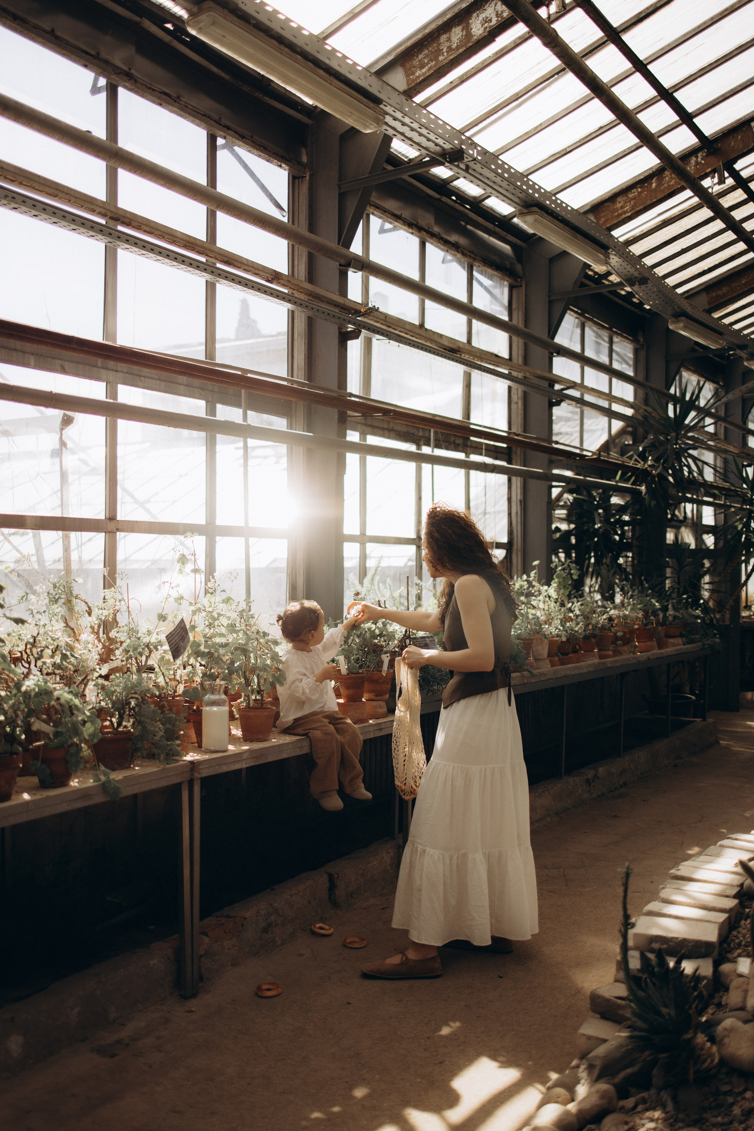 Прогулка по оранжерее. Семейный фотограф в Москве Ксения Аганина