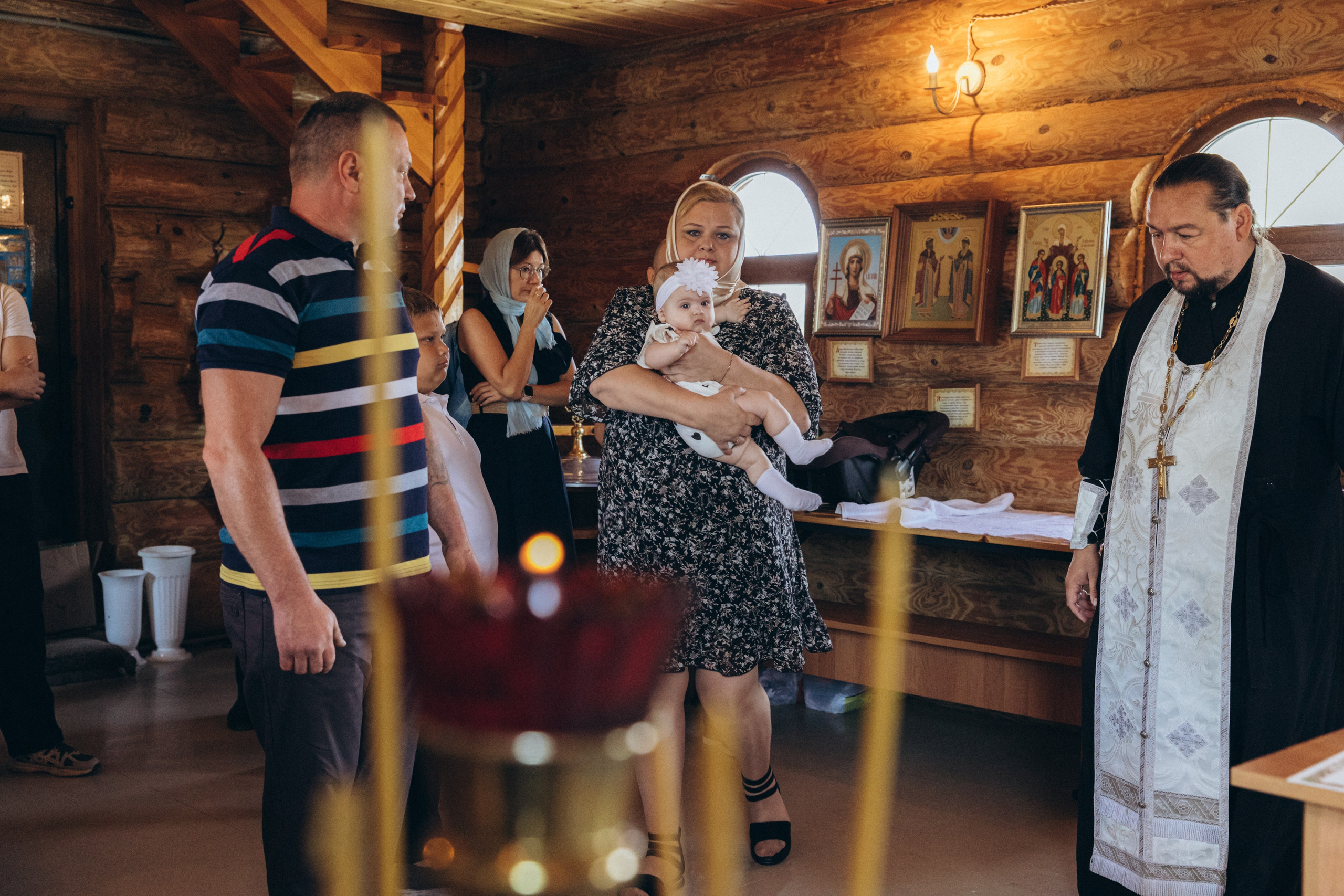 Крещение Марьяны. Фотограф на крещение в Рязани. Семейный фотограф