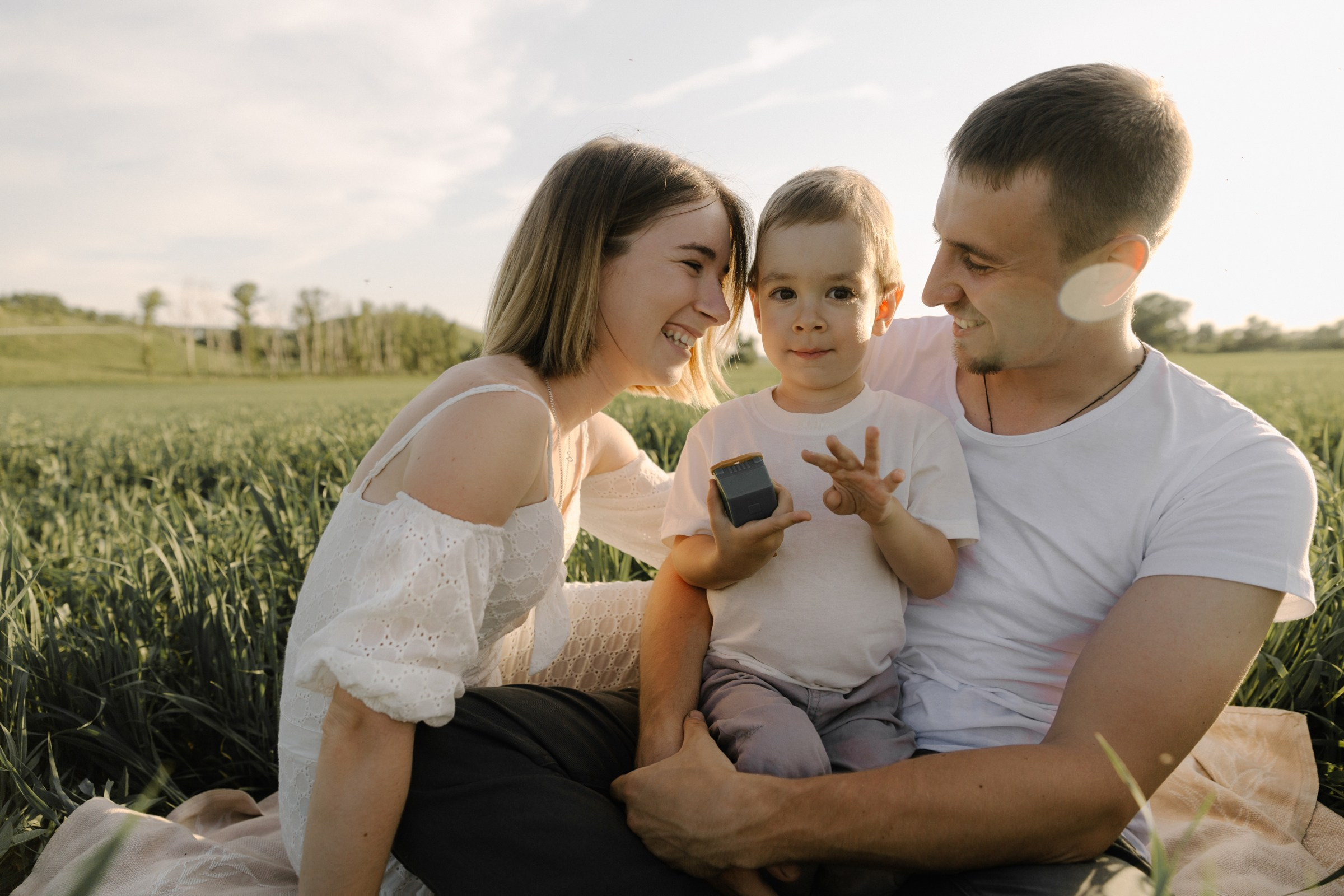 Виталя, Аня и Мирон. Фотограф Любовь Щербинина