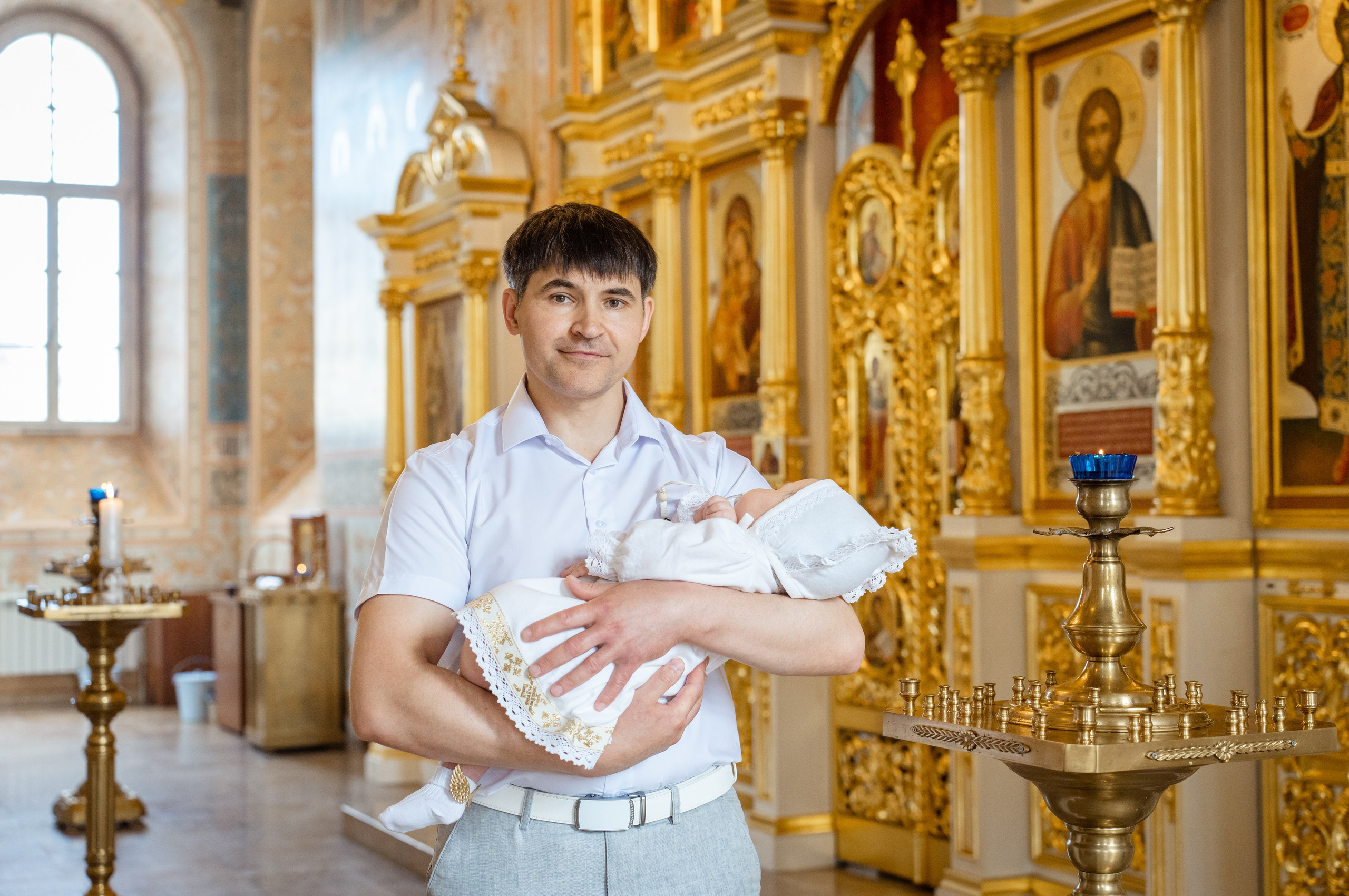 Крещение Есении в Успенском соборе Тульского Кремля. Фотограф на Крещение Тула и Венчание в Туле, детский и семейный фотограф