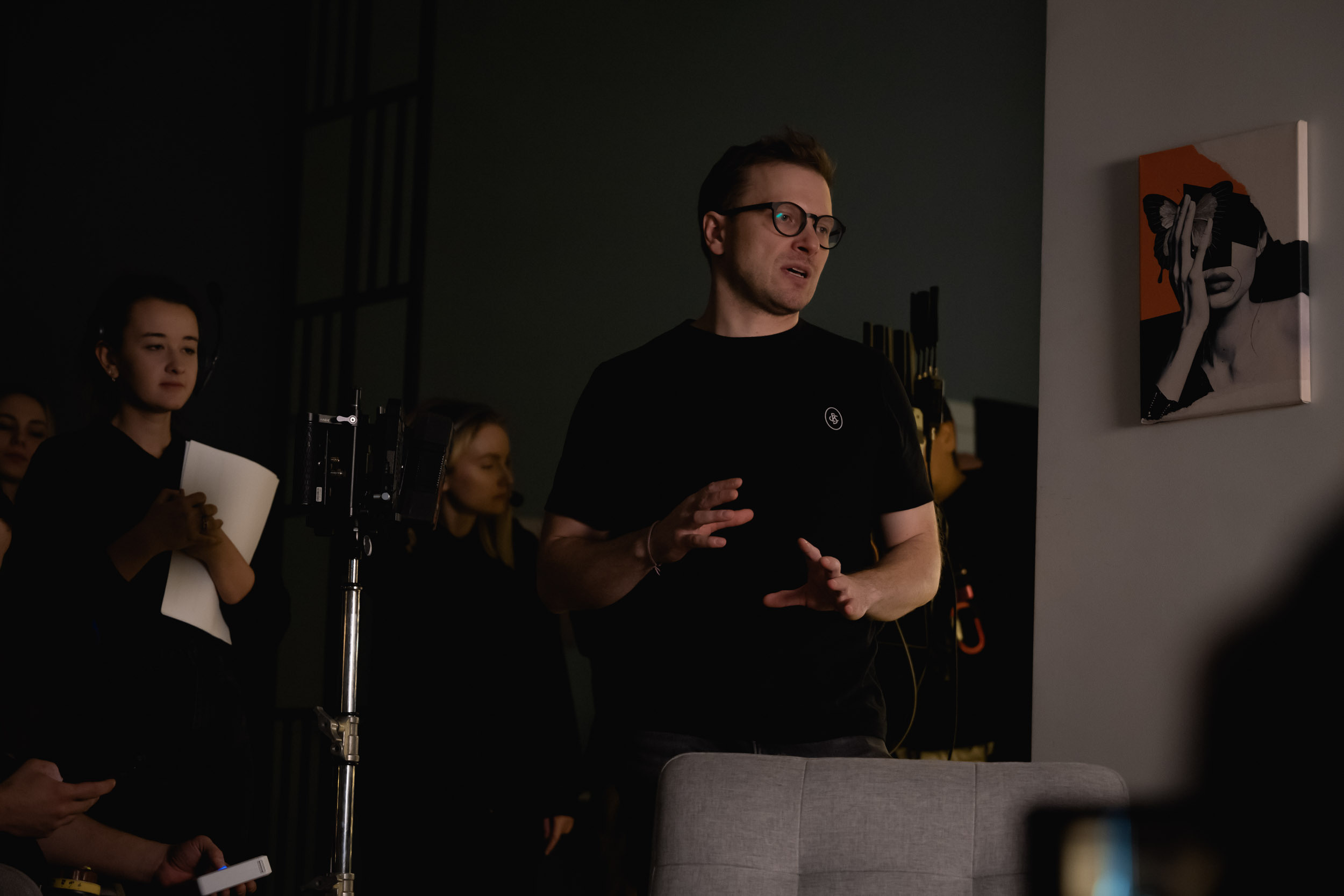 The backstage of the Dynamo New Year’s video, 2022. Фотограф Кирилл Сафонов