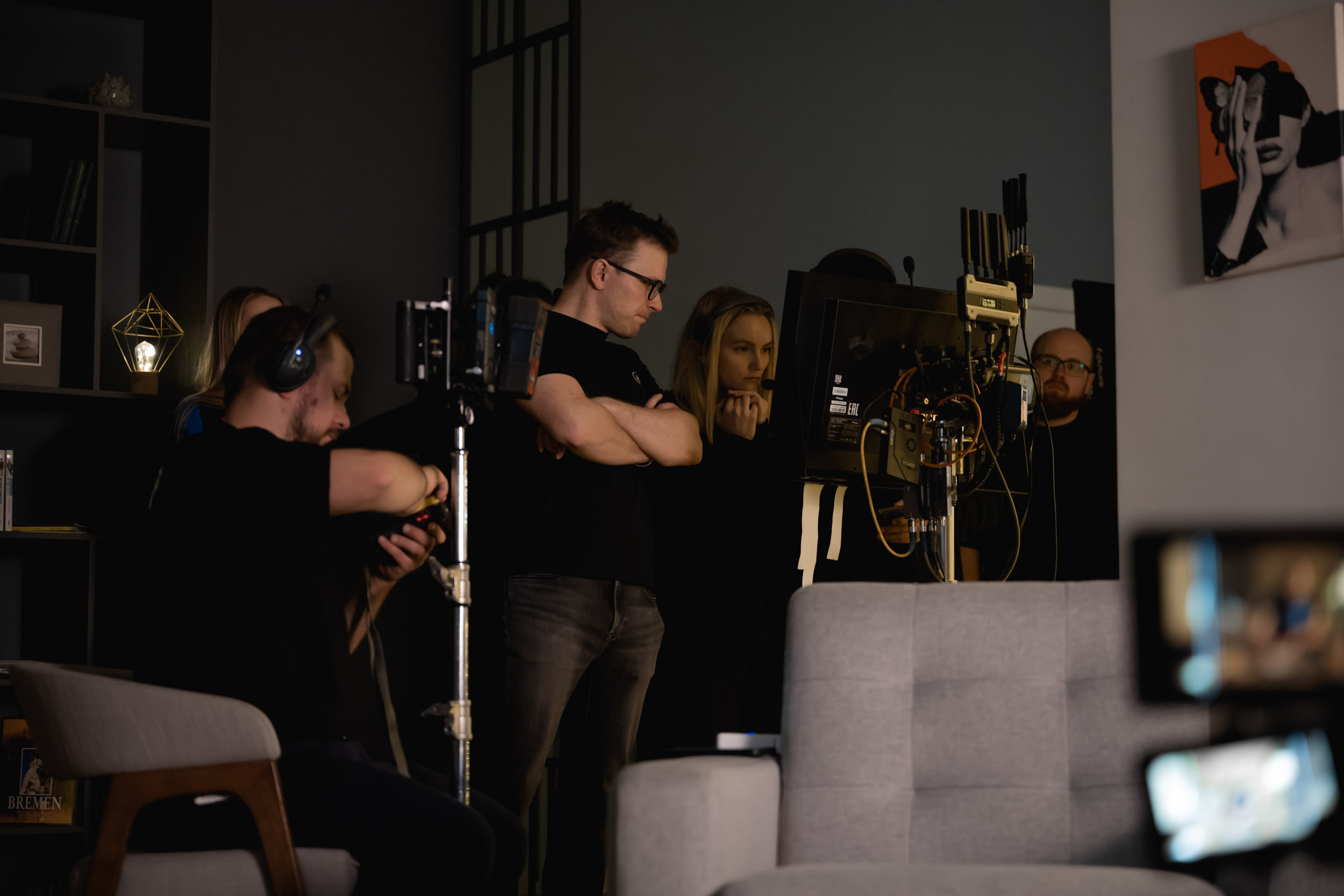 The backstage of the Dynamo New Year’s video, 2022. Фотограф Кирилл Сафонов