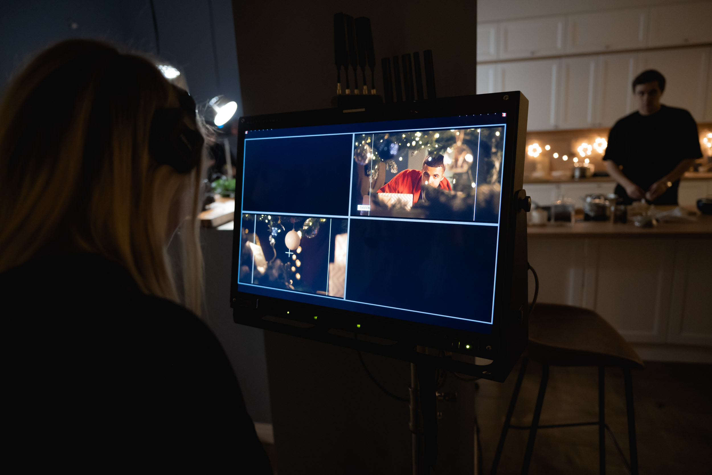 The backstage of the Dynamo New Year’s video, 2022. Фотограф Кирилл Сафонов