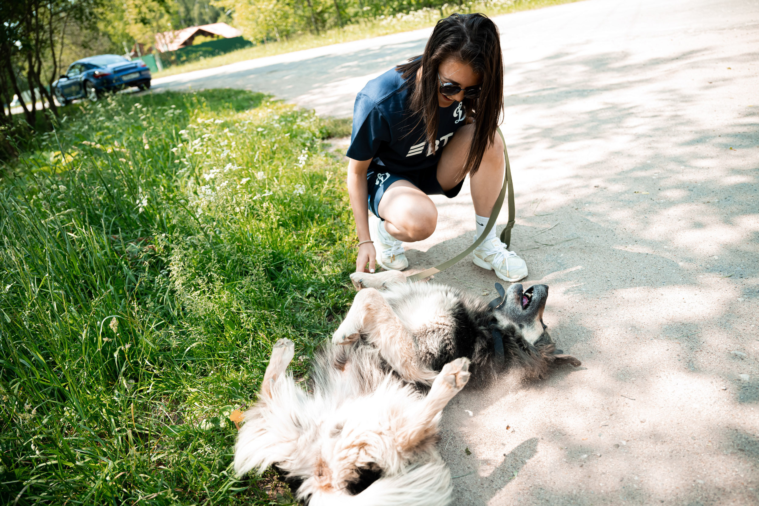 Dynamo women’s football team’s trip to the homeless animal shelter, 06/15/2023. Фотограф Кирилл Сафонов
