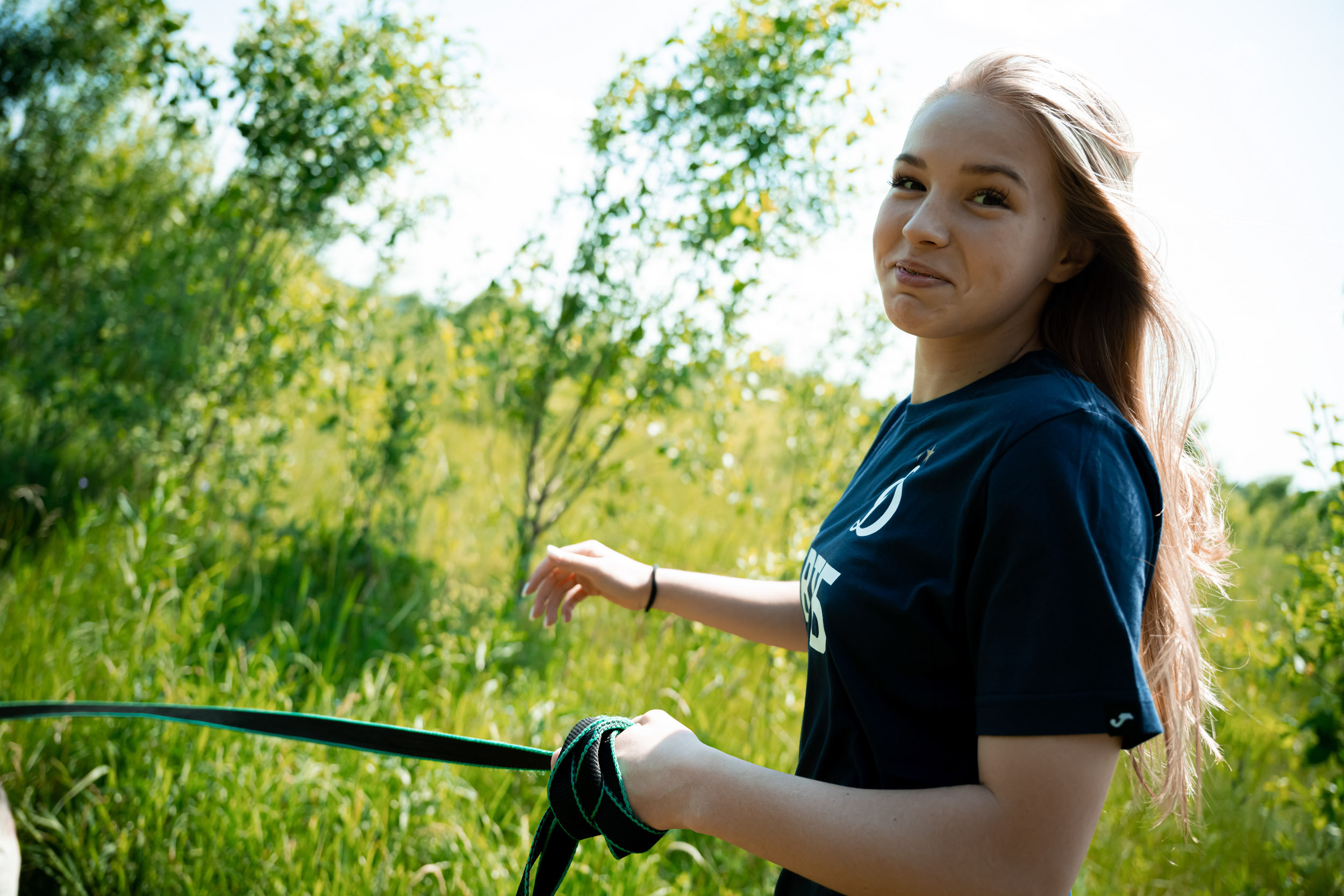 Dynamo women’s football team’s trip to the homeless animal shelter, 06/15/2023. Фотограф Кирилл Сафонов