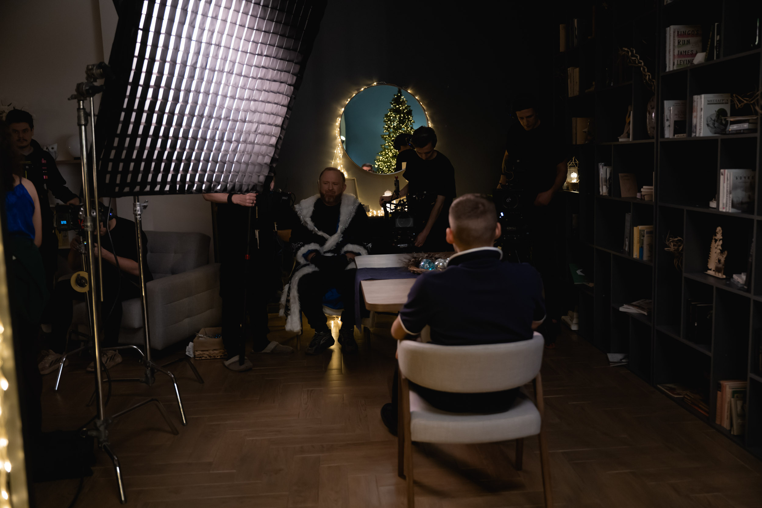 The backstage of the Dynamo New Year’s video, 2022. Фотограф Кирилл Сафонов