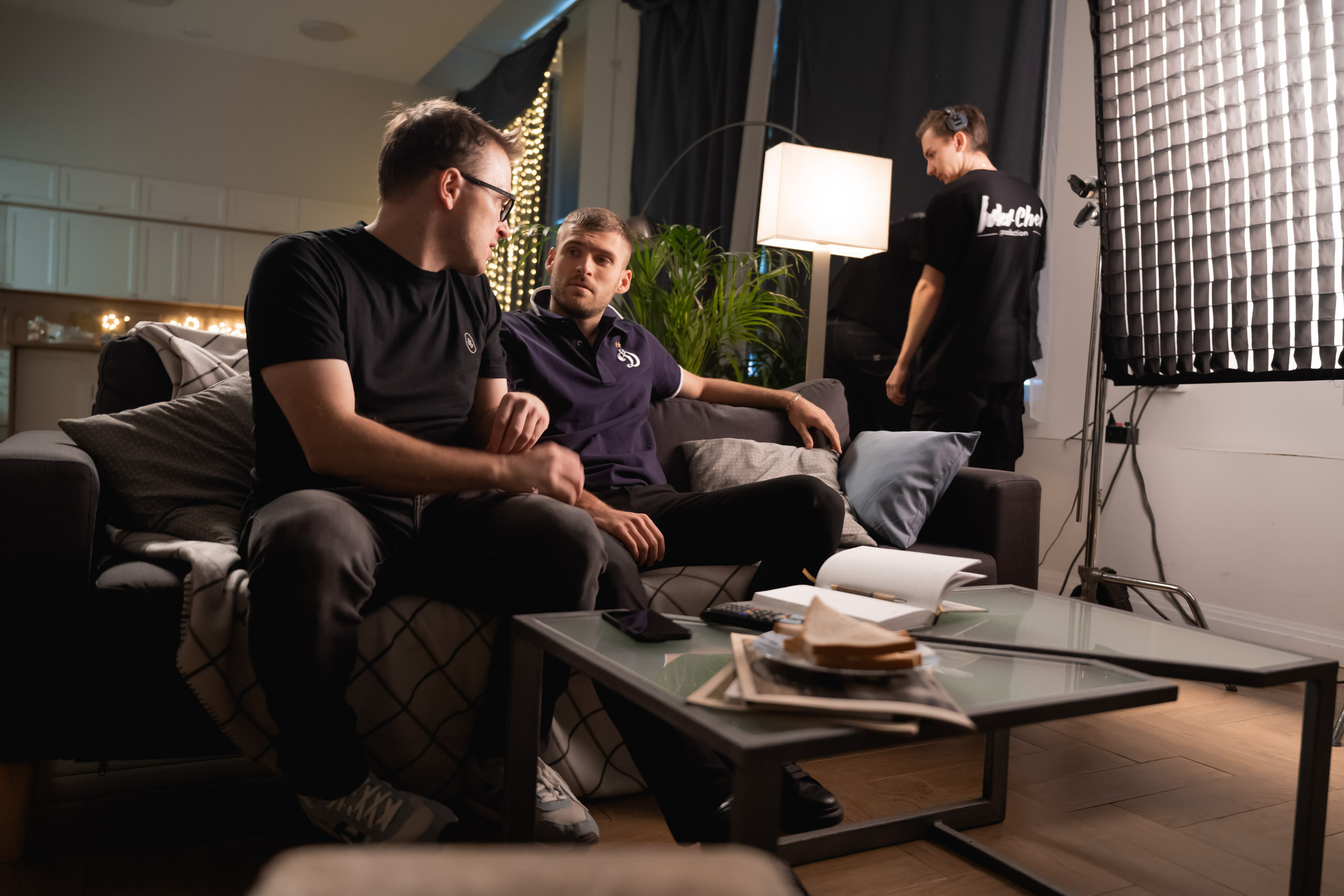 The backstage of the Dynamo New Year’s video, 2022. Фотограф Кирилл Сафонов