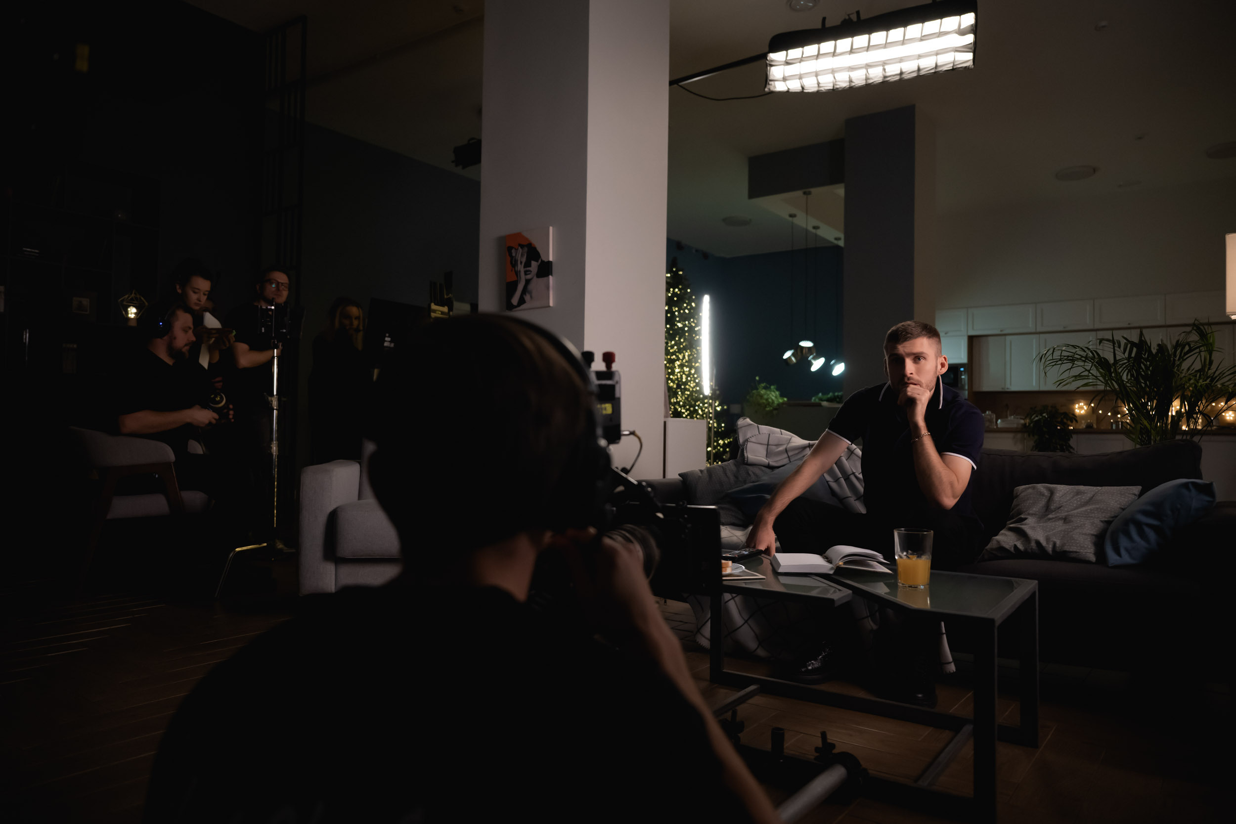 The backstage of the Dynamo New Year’s video, 2022. Фотограф Кирилл Сафонов