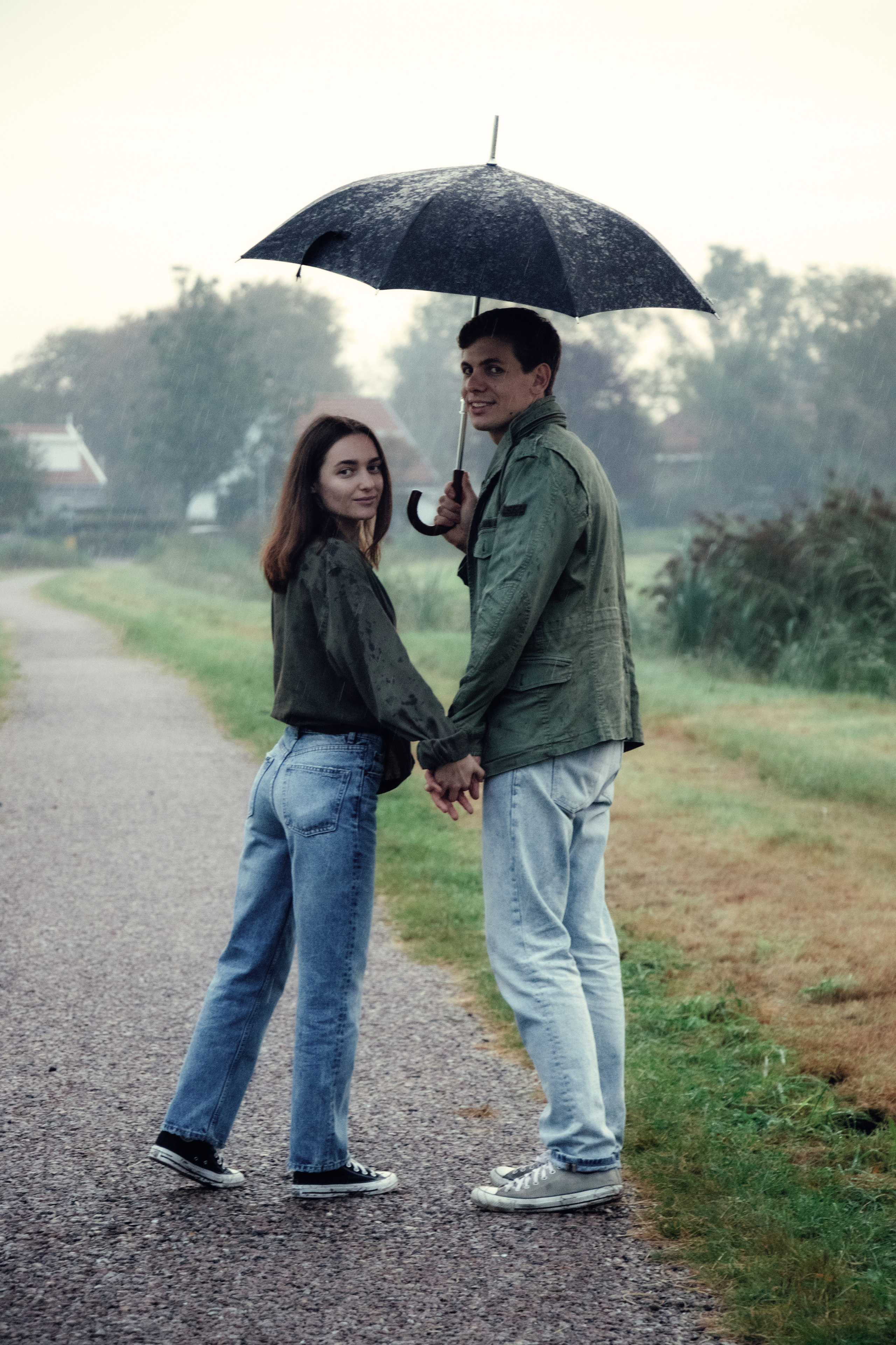 Photo session outdoors in the village with Tanya and Slava. Photographer in Moscow Ira Beinar