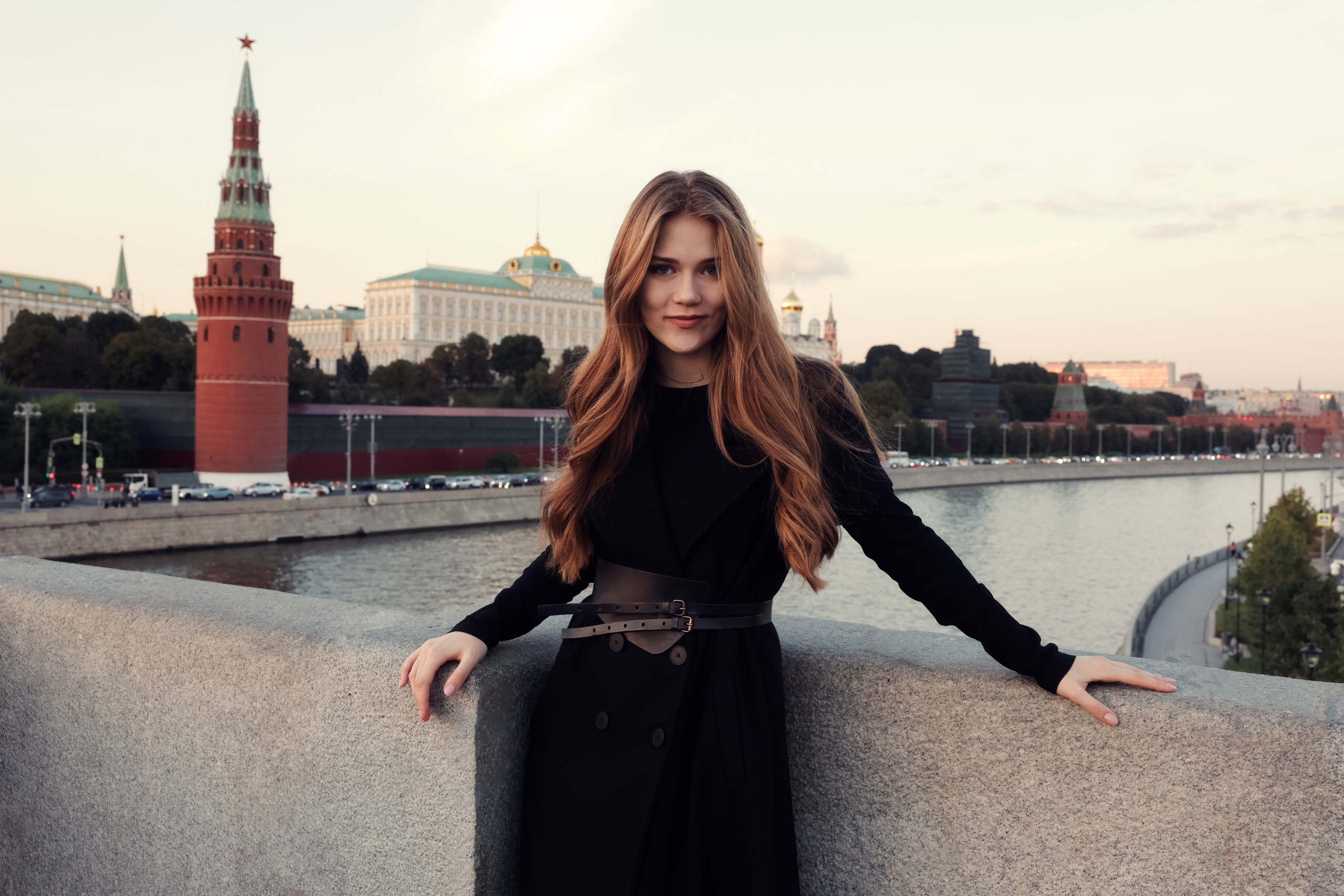 Photo shoot with Katya in Moscow against the backdrop of the Kremlin. Photographer in Moscow Ira Beinar