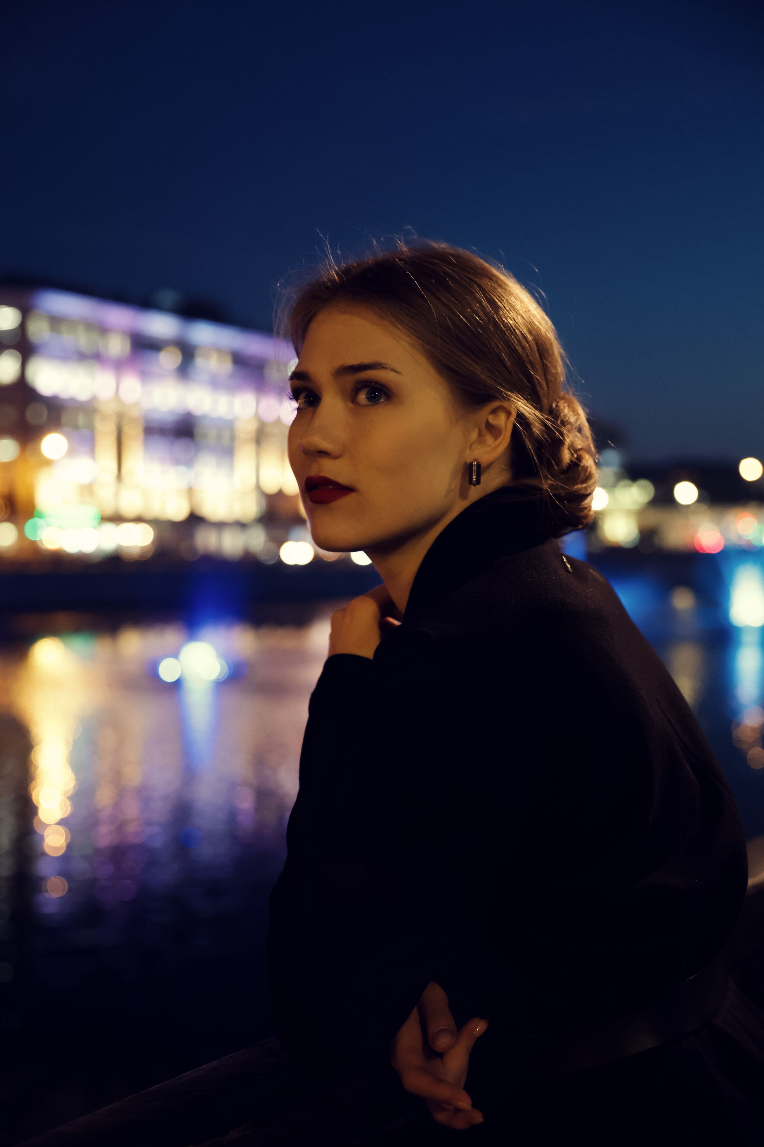 Photo shoot with Katya in Moscow against the backdrop of the Kremlin. Photographer in Moscow Ira Beinar