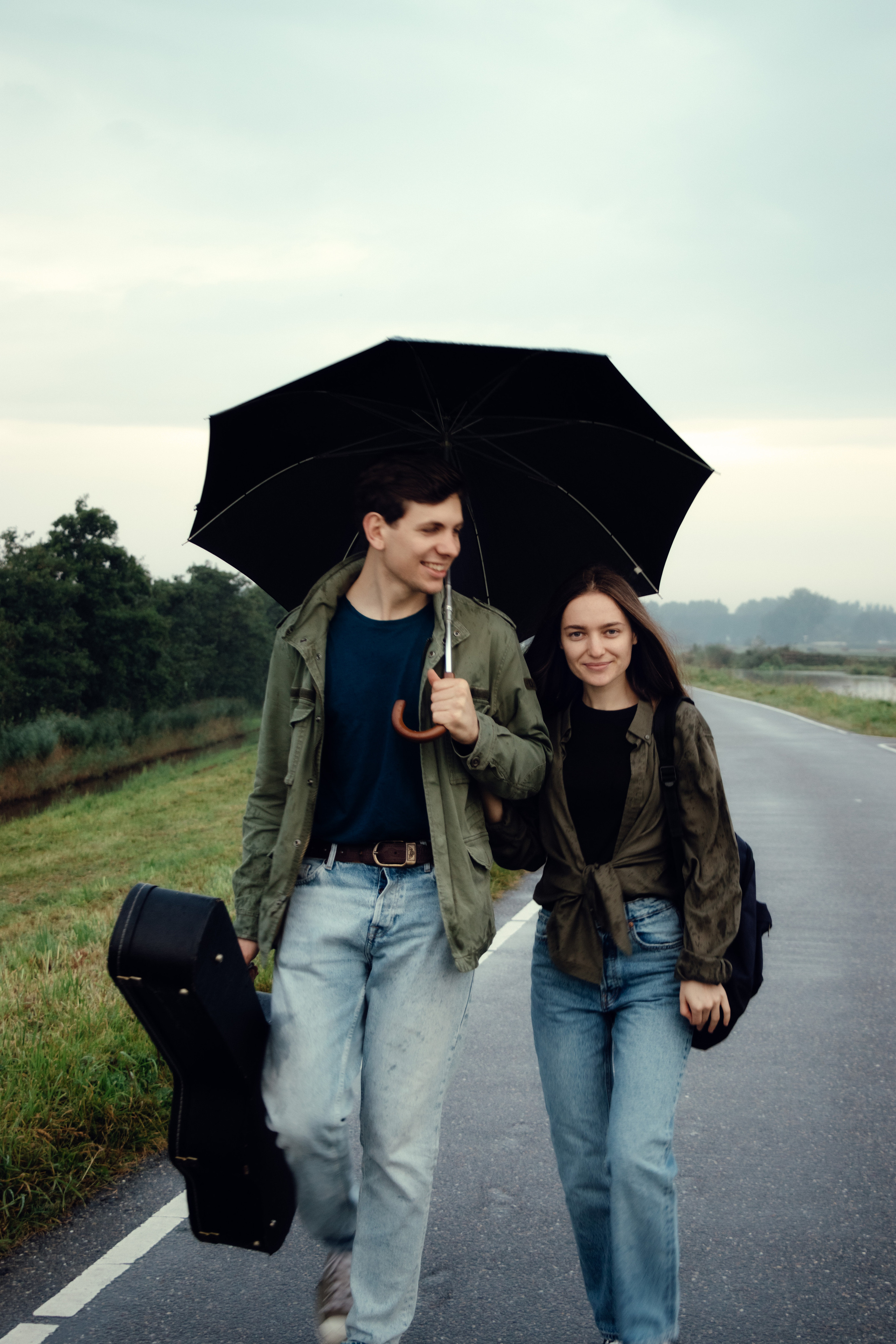 Photo session outdoors in the village with Tanya and Slava. Photographer in Moscow Ira Beinar