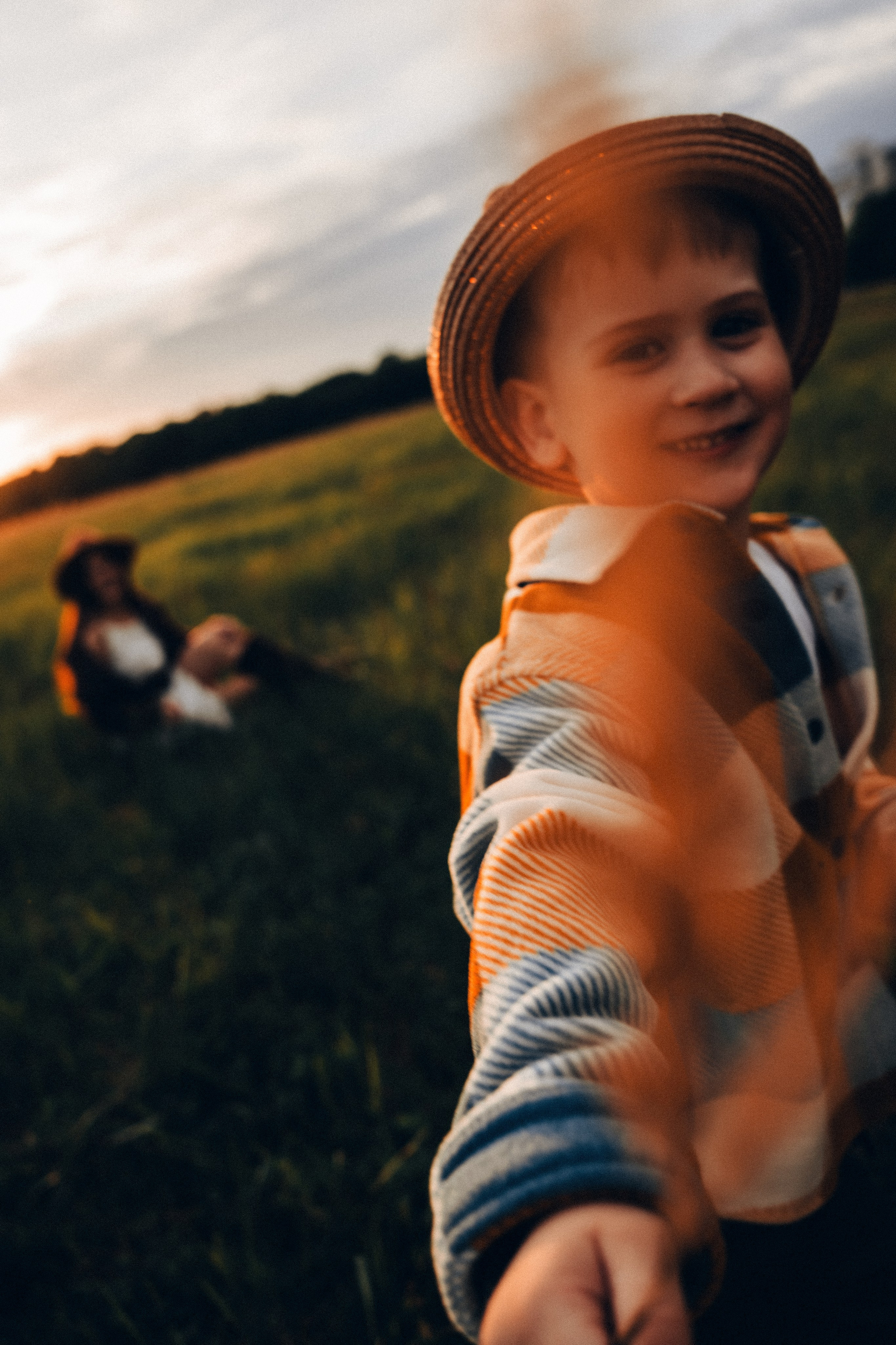 Семейная съемка на закате