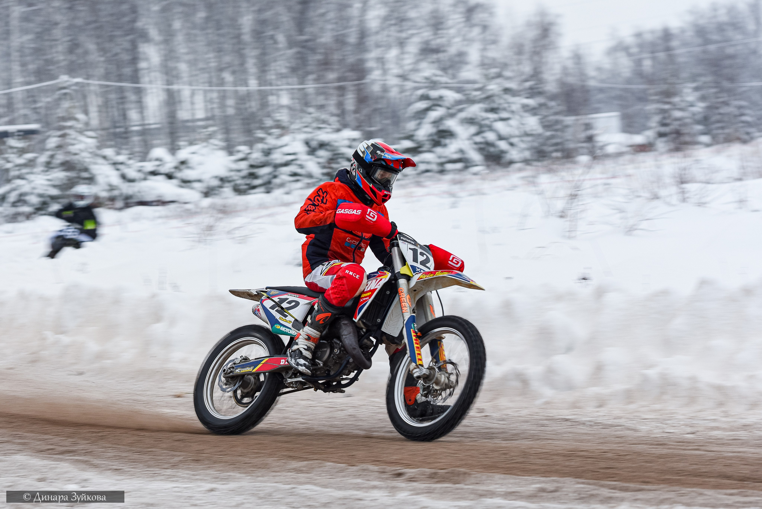Новогодний мотокросс г. Вязники. Мотофотограф в Нижнем Новгороде Динара Зуйкова
