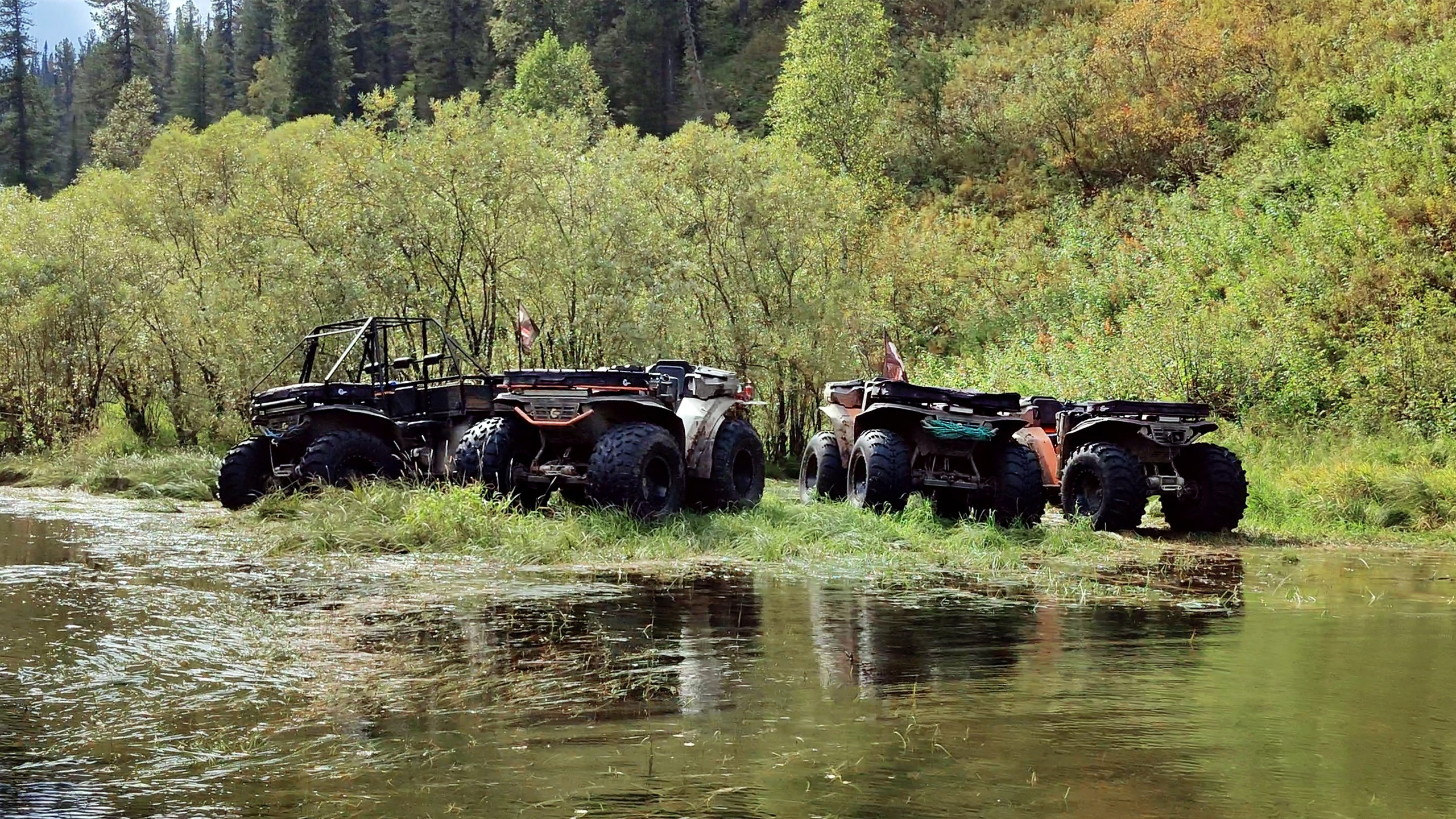 Фото и видеосъемка экстремальных походов на квадроциклах на Алтае