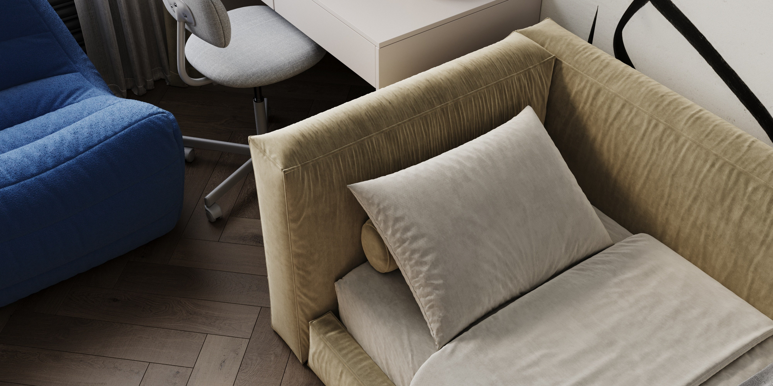 Детская для мальчиков ЖК Зеленые кварталы. Визуализации интерьера