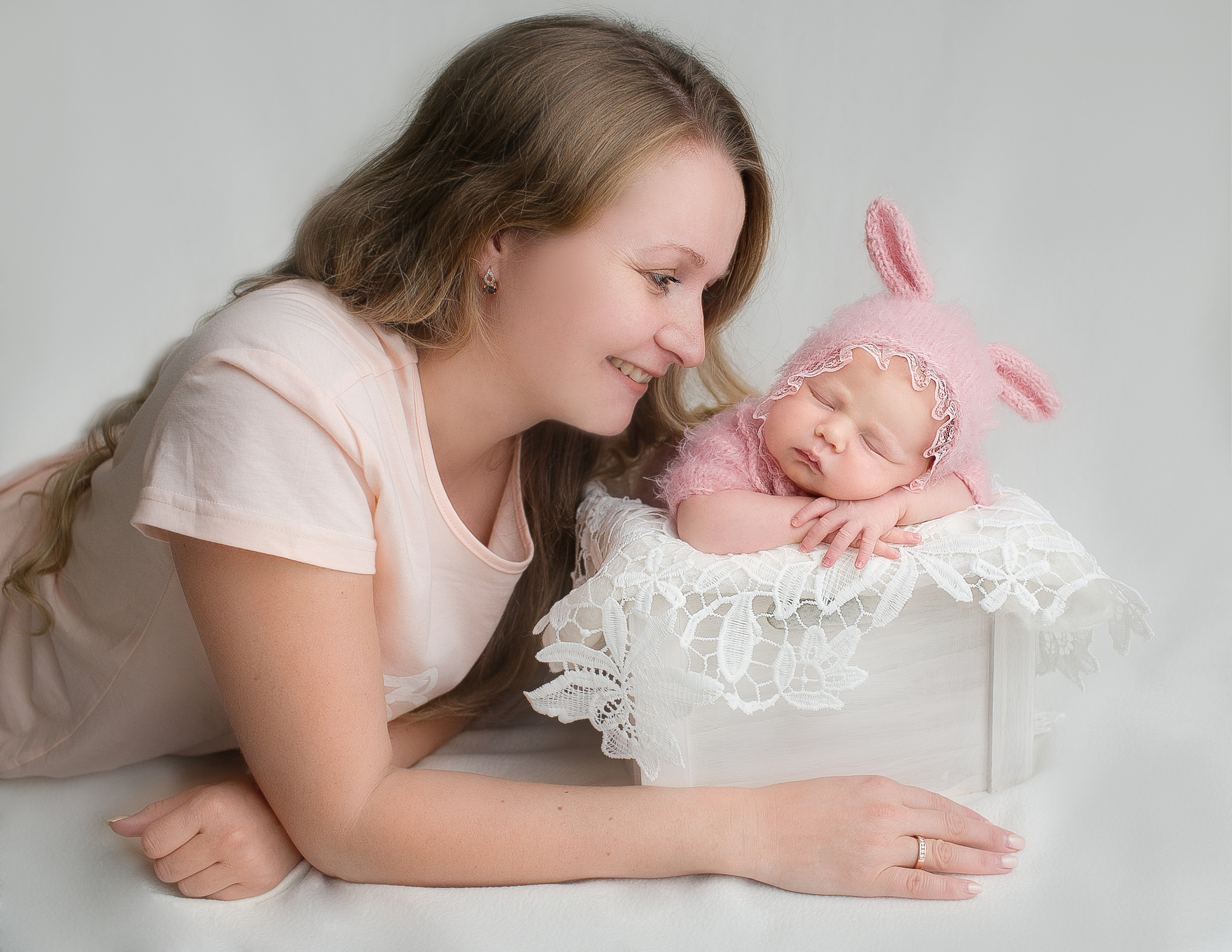 Семейные кадры (новорожденная съёмка). Фотограф новорожденных и деток до года в Москве и Подмосковье Царева Т