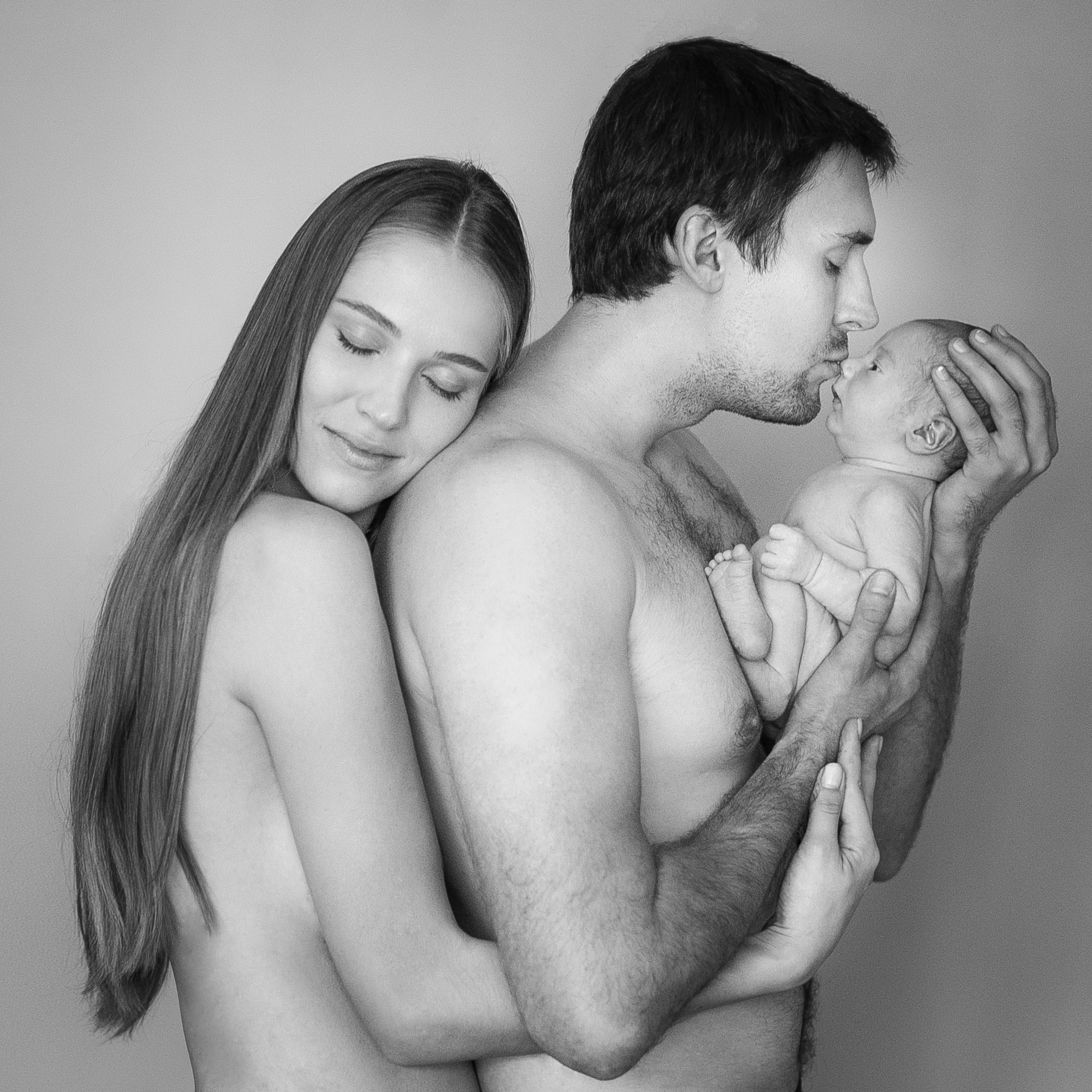 Семейные кадры (новорожденная съёмка). Фотограф новорожденных и деток до года в Москве и Подмосковье Царева Т